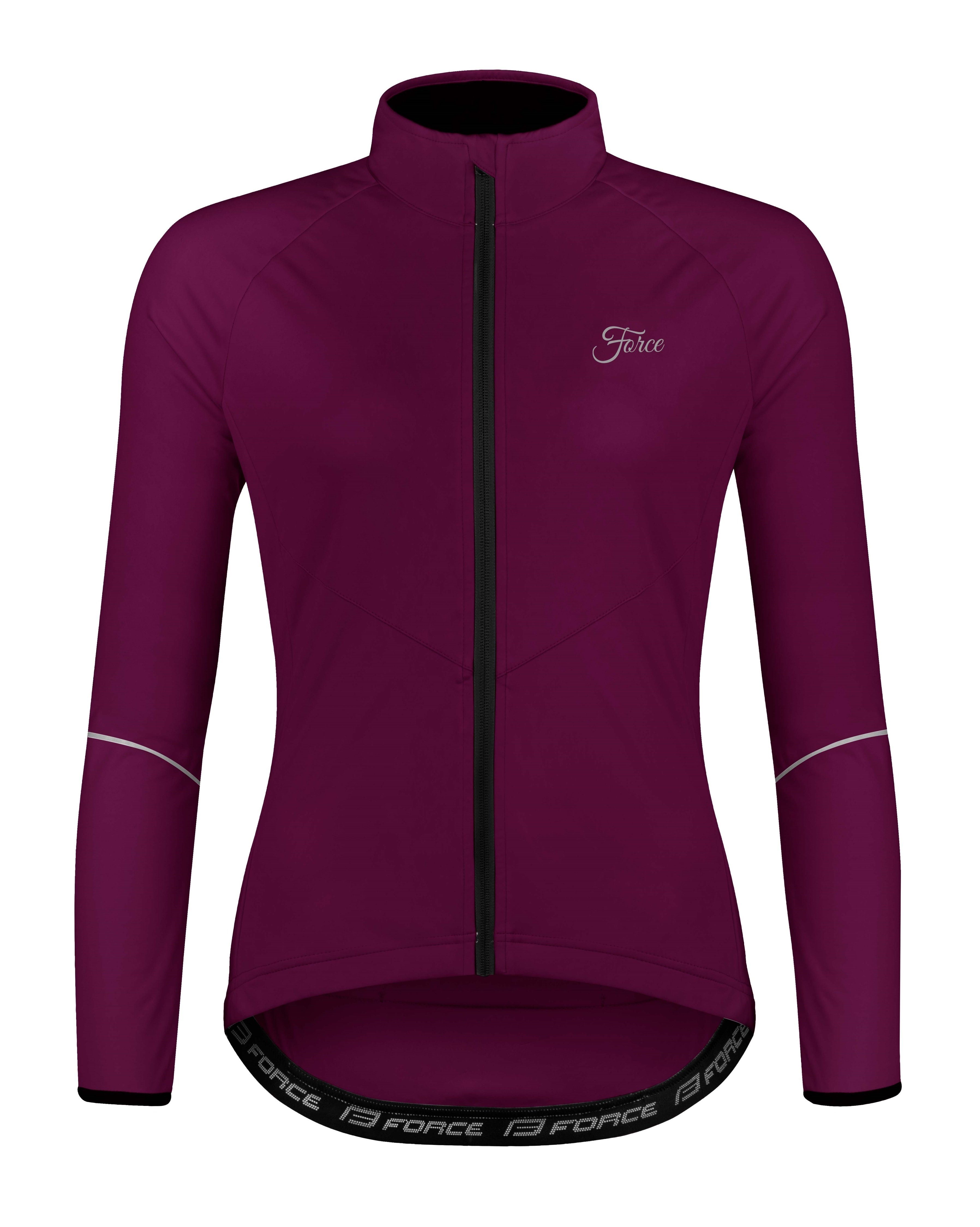 Fahrradjacke Jacke FORCE ARROW LADY Lila +5 °C bis +15 °C %%%