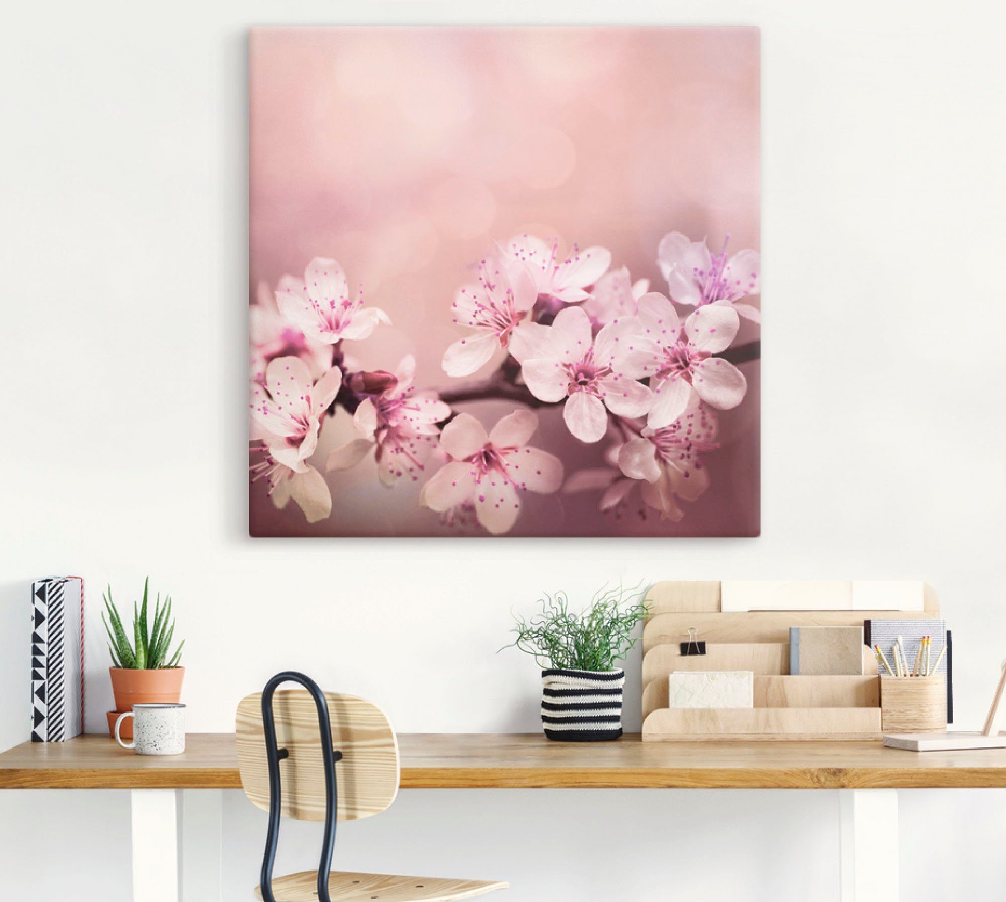 Artland Wandbild »Kirschblüten«, Blumen (1 Stück), in vielen Größen & Produktarten - Alubild / Outdoorbild für den Außenbereich, Leinwandbild, Poster, Wandaufkleber / Wandtattoo auch für Badezimmer geeignet-HomeTrends