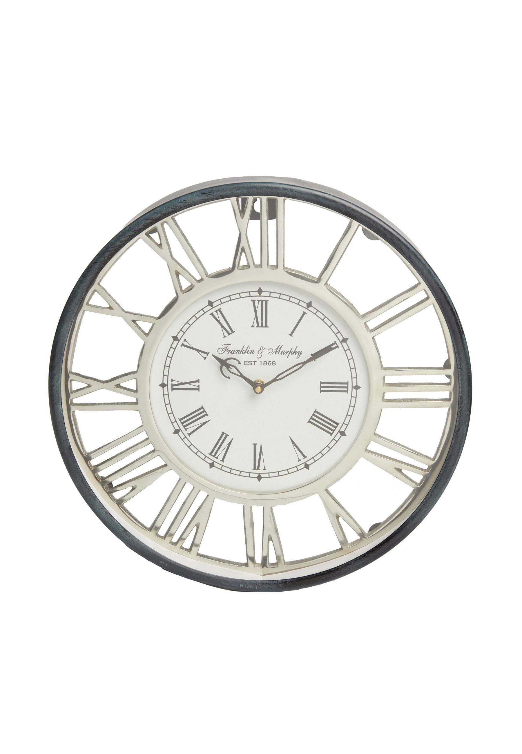 Wanddekoobjekt D35cm Lawrence Home Wanduhr Ca. Grey