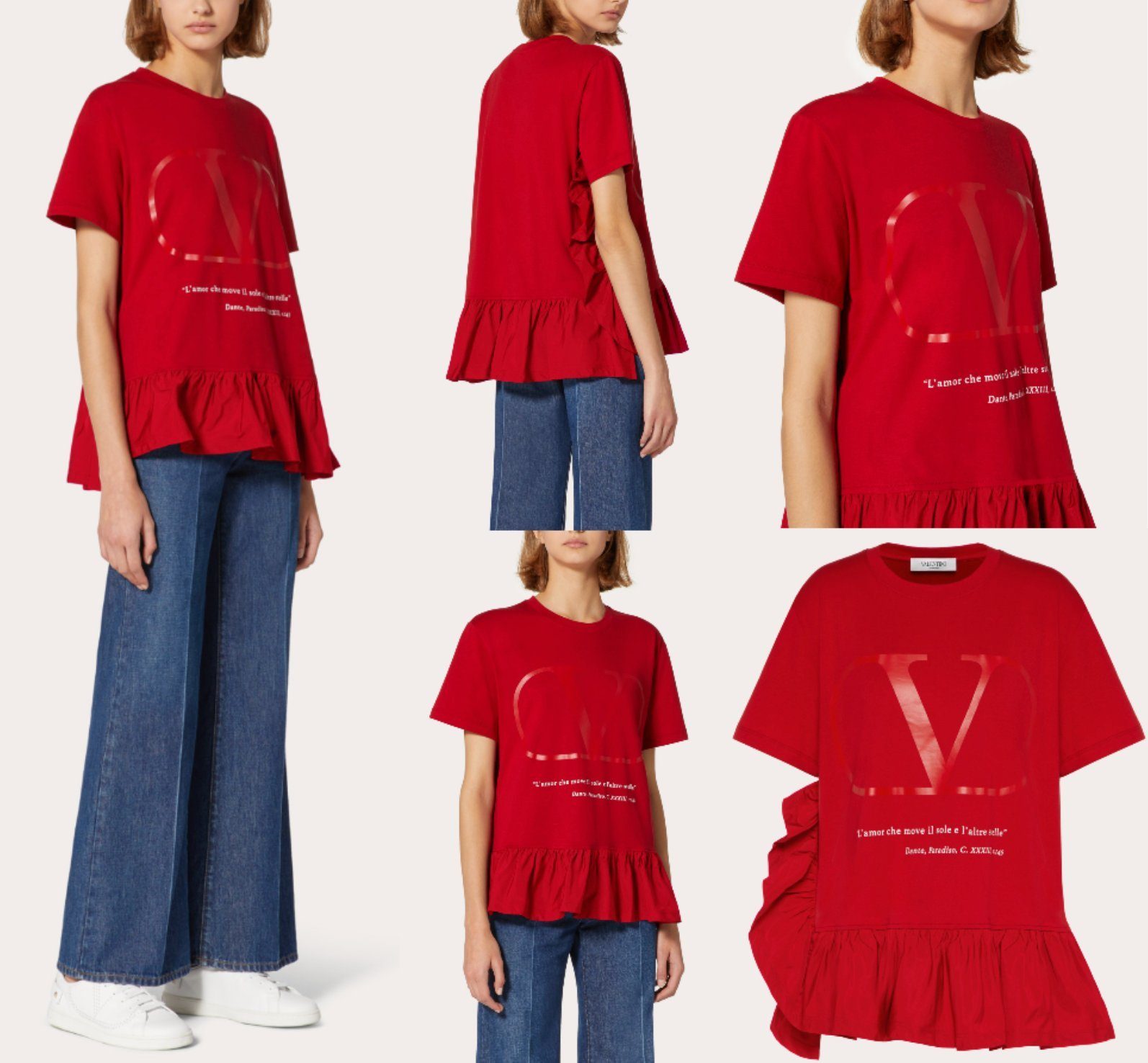 VALENTINO GARAVANI T-Shirt VALENTINO Christmas Limited Dante's Paradiso Love Lab Tee T-shirt Blus