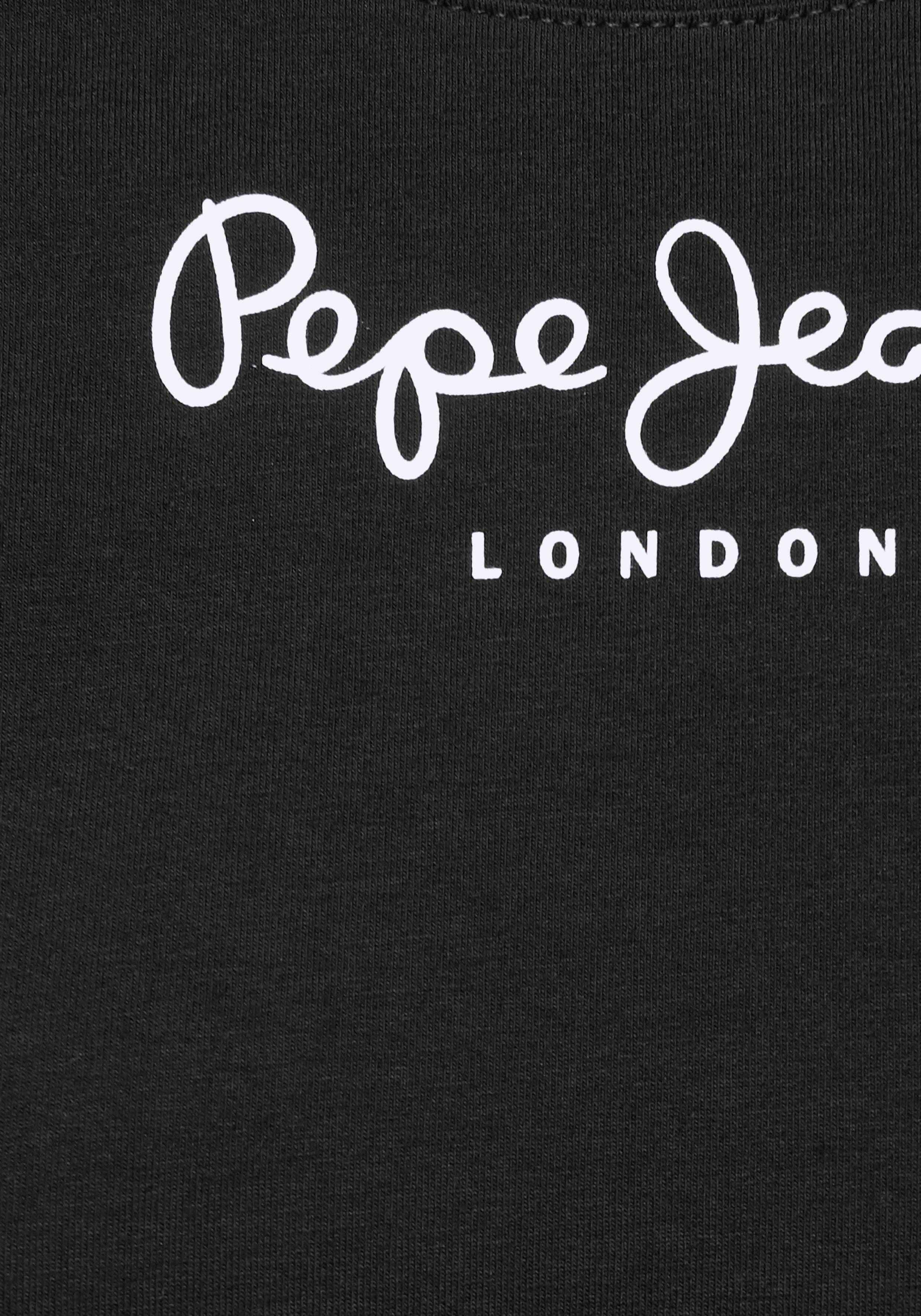 Pepe Jeans T-Shirt NEW mit black VIRGINIA 999 Logo-Print