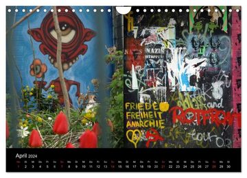 CALVENDO Wandkalender Grafitti 2024 (Wandkalender 2024 DIN A4 quer), CALVENDO Monatskalender
