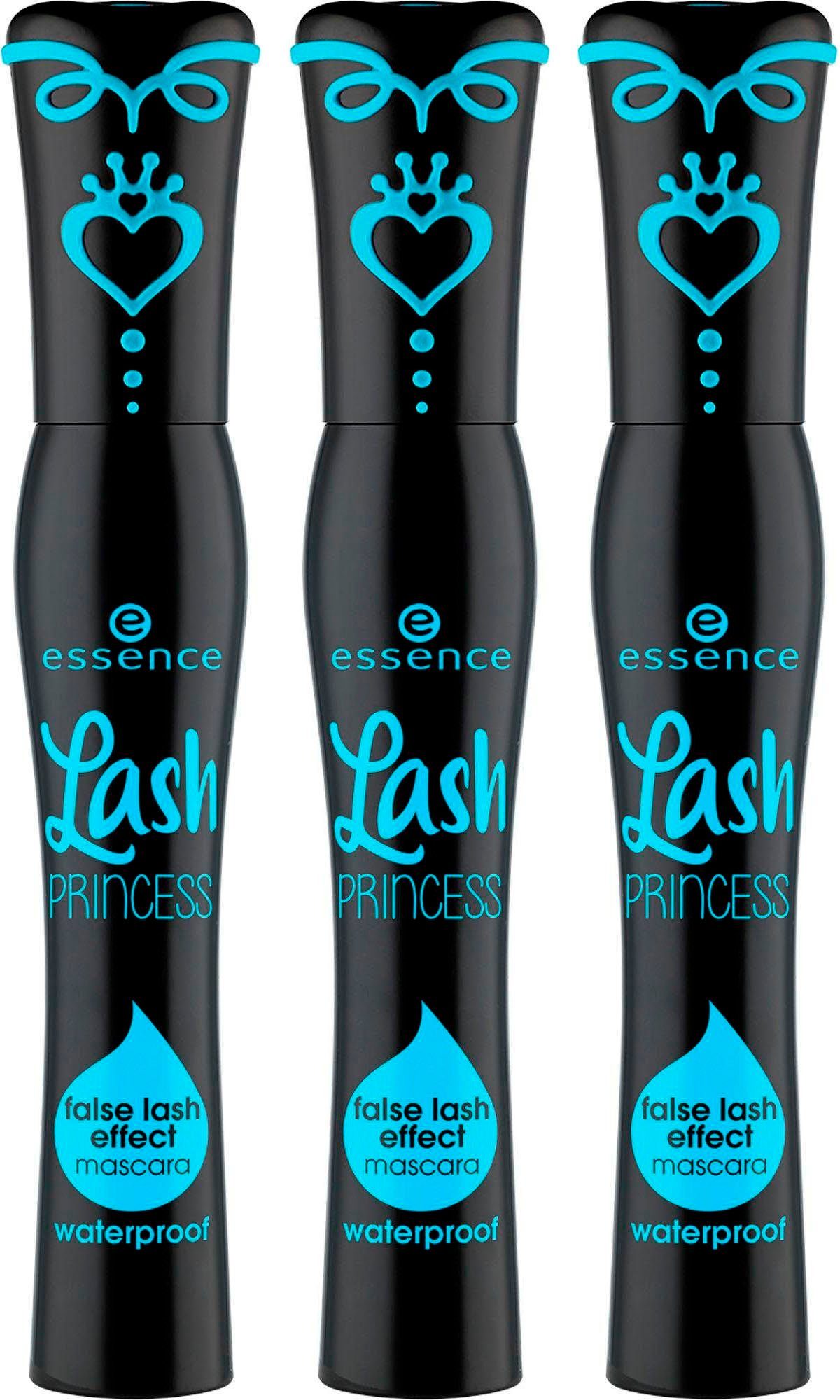 Essence Mascara Lash PRINCESS false waterproof, 3er-Pack lash effect