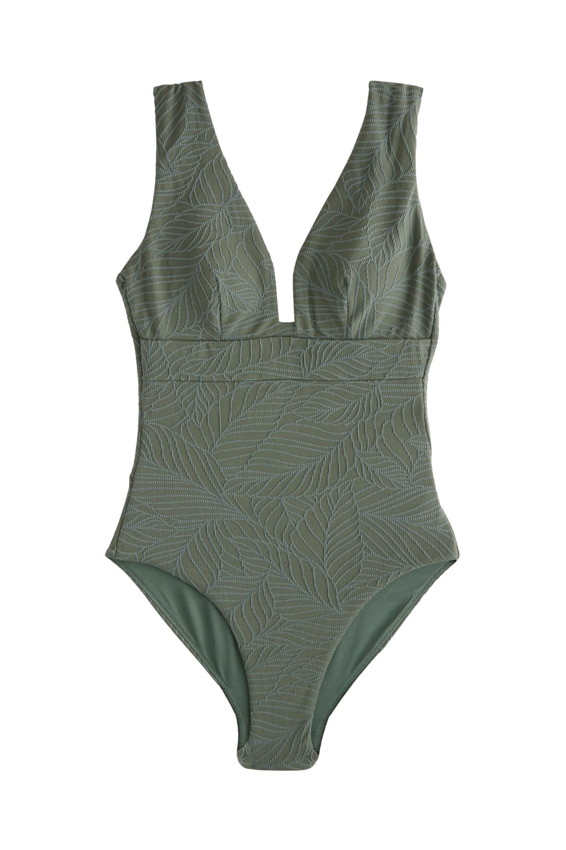 Khaki Green Leaf Textured