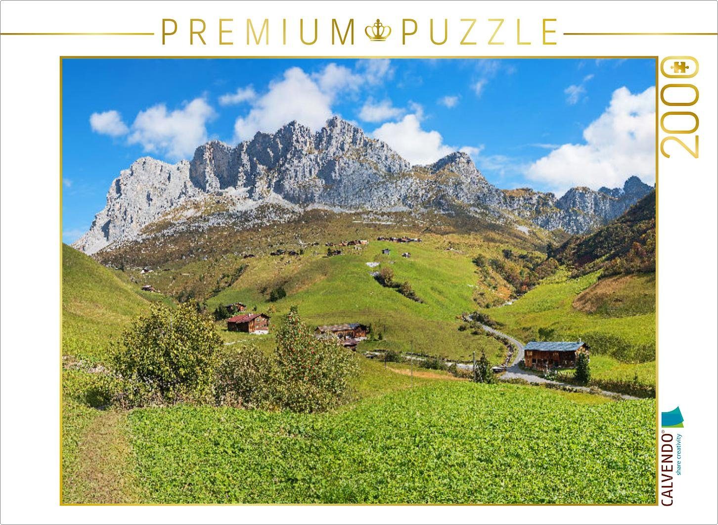 Puzzle CALVENDO Puzzle Wanderweg nach Partnun Prättigau 2000 Teile Lege-Größe 90 x 67 cm Foto-Puzzle Bild von SusaZoom