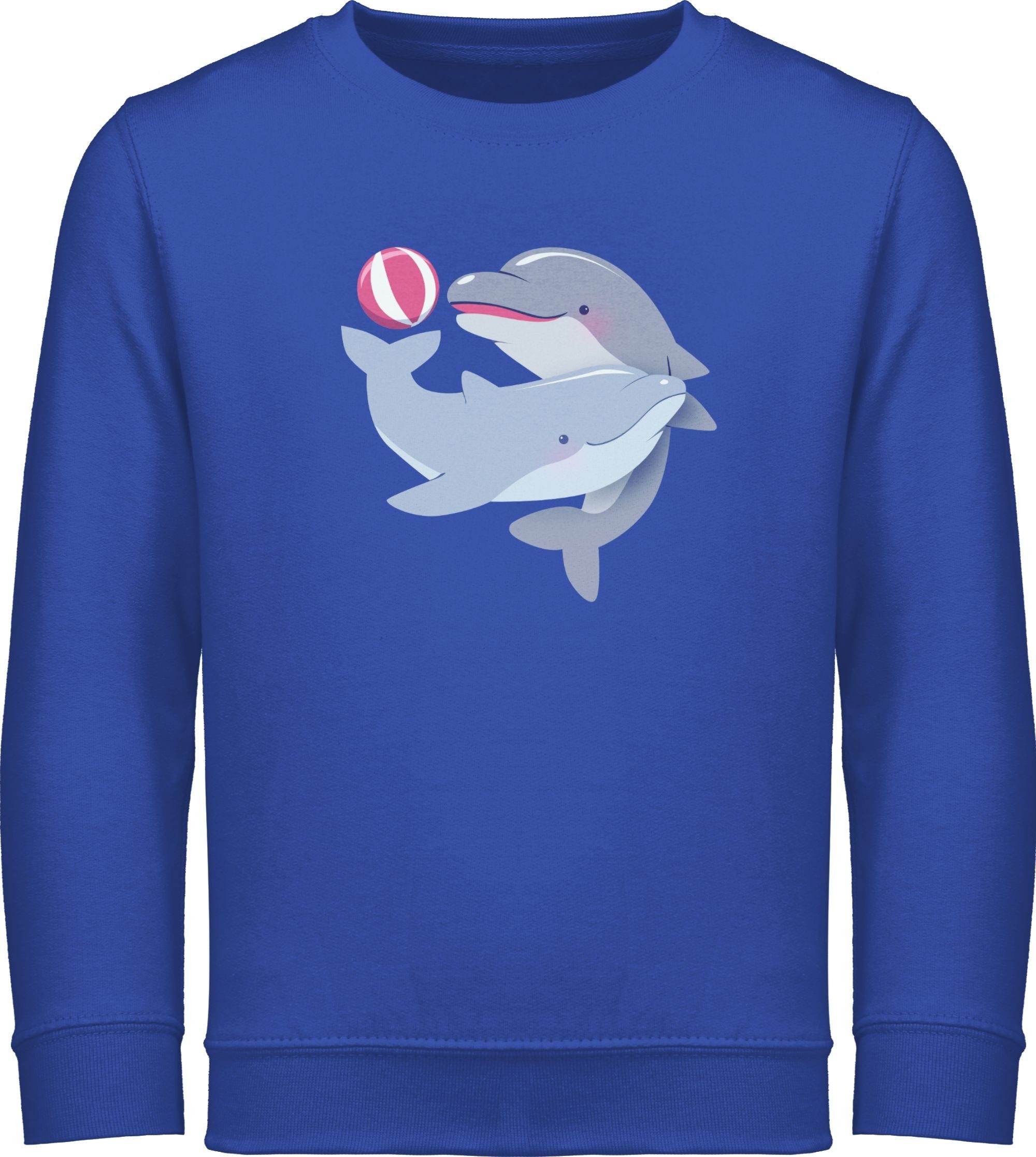 Shirtracer Sweatshirt Delfine Delfin Dolphin Tiermotiv Animal Print