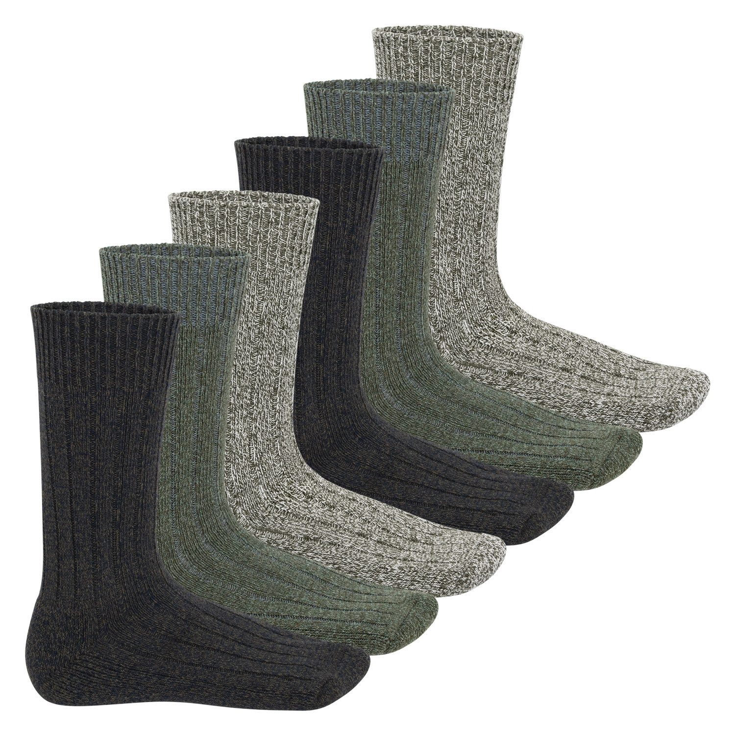 Footstar Norwegersocken Winter Norweger Socken (6 Paar) Frottee Plüschsohle günstig online kaufen