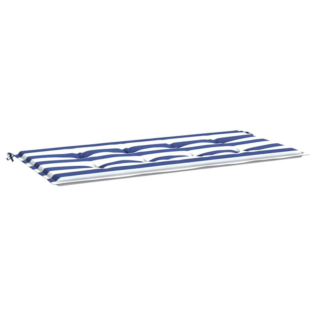 vidaXL Sitzauflage Gartenbank-Auflage Blau&Weiß Gestreift 100x50x4cm günstig online kaufen