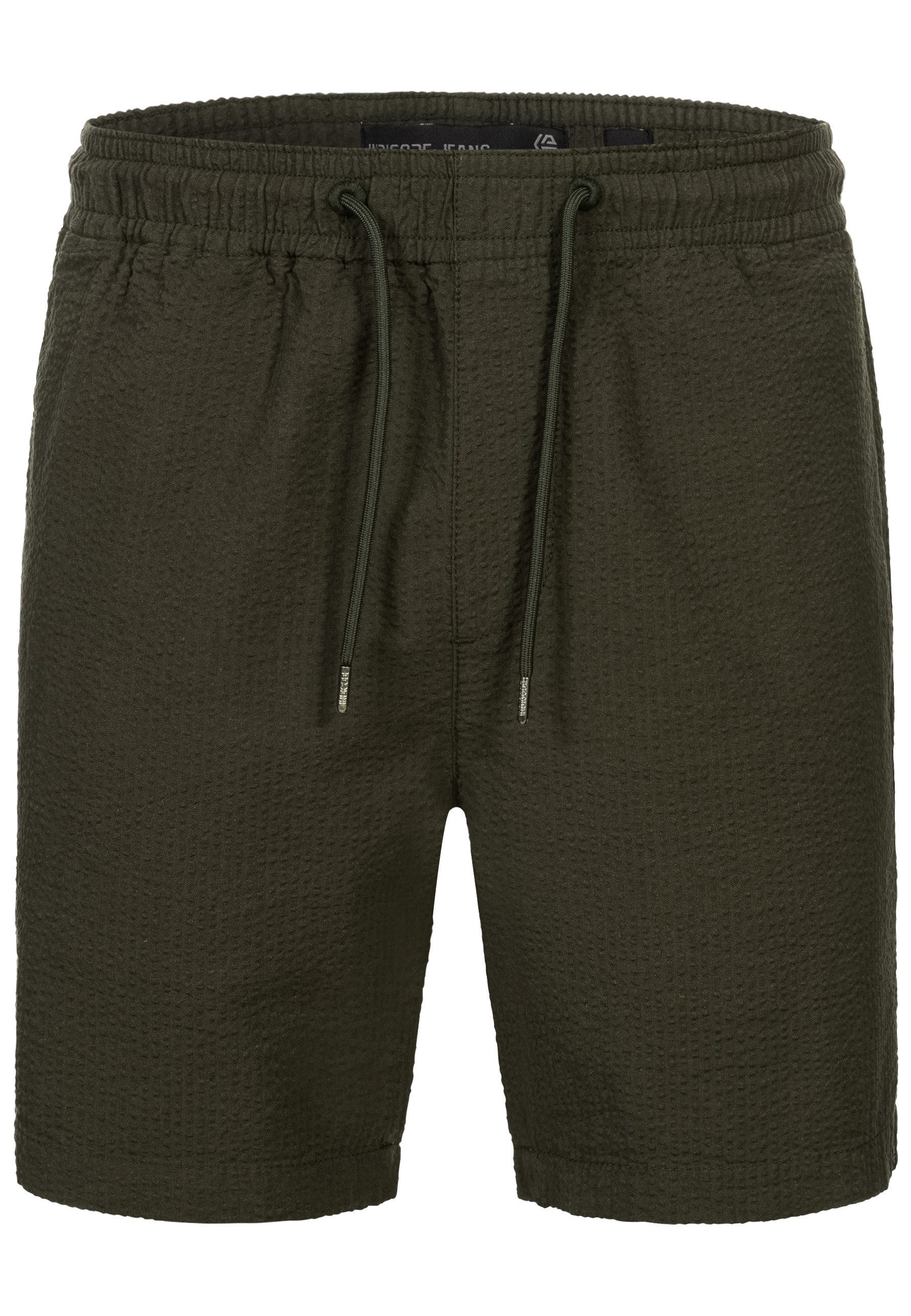 Indicode Shorts Herren INAlizzo Sommershorts Herrenshorts aus Seersucker-Material für maximale Luftzirkulation an warmen Tagen