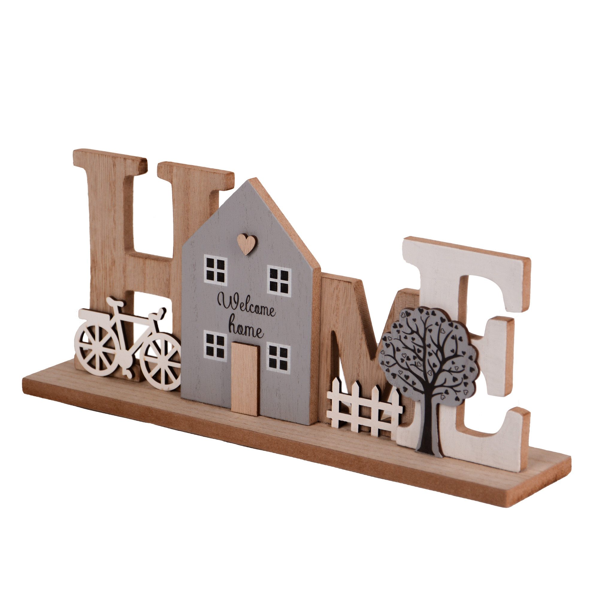 UNUS HOME Dekofigur Holzaufsteller Dekoartikel (Holz-Aufsteller Dekoartikel günstig online kaufen