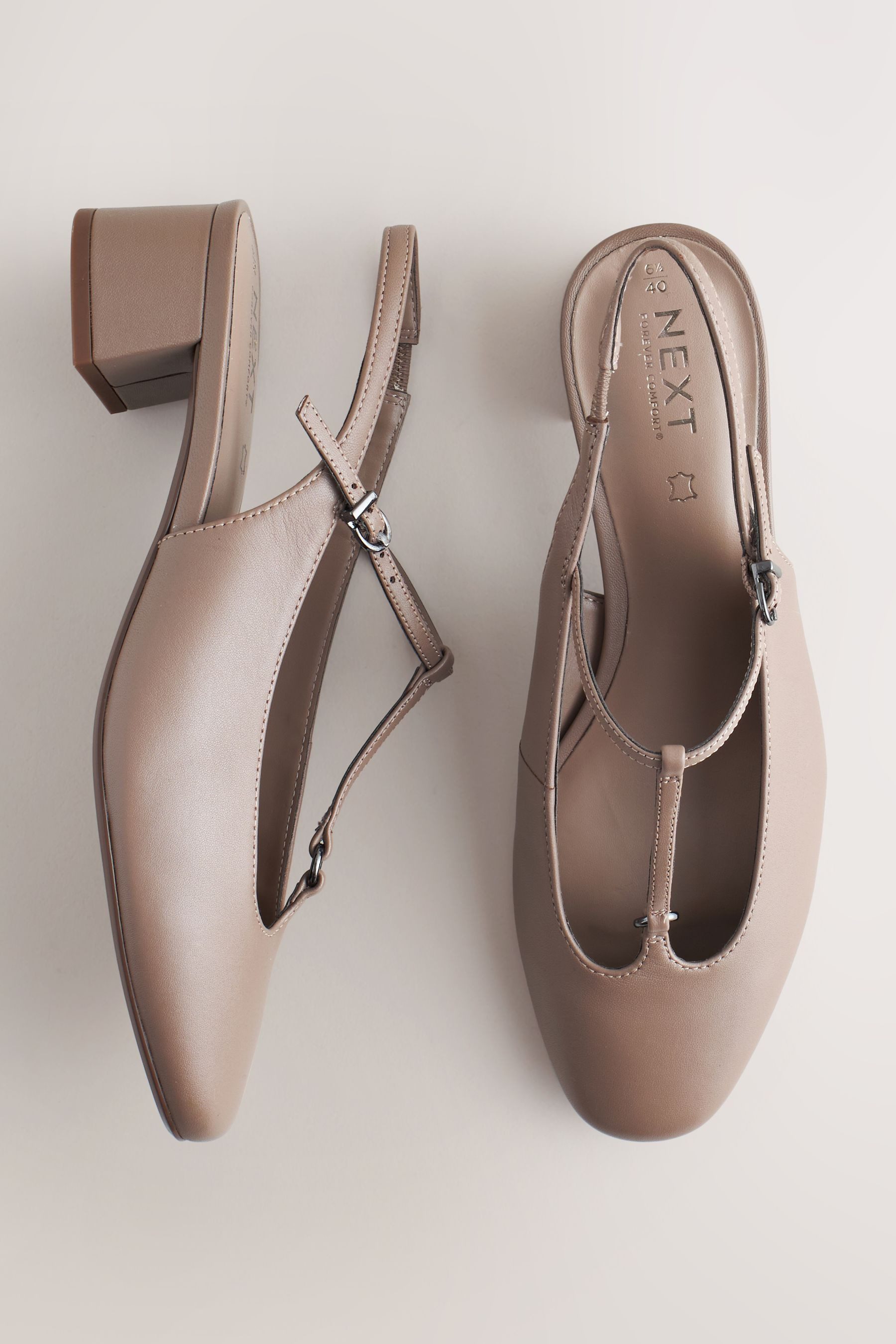 Next Forever Comfort® Lederpumps mit Fersenriemen Slingsandale (1-tlg)