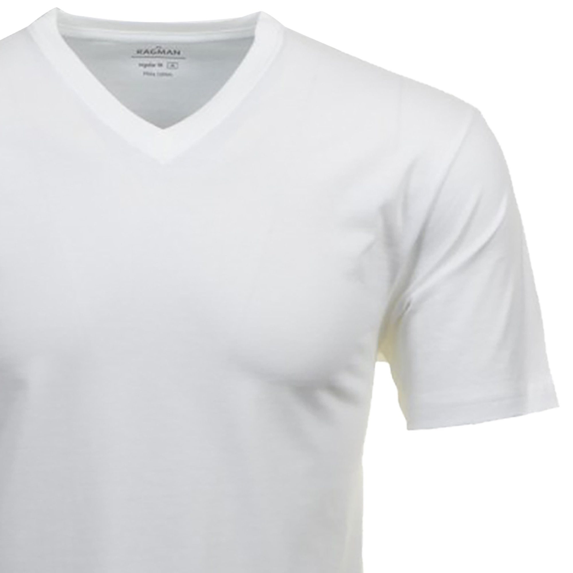 RAGMAN T-Shirt Herren T-Shirt 4er Pack Baumwolle (Packung, 4er Pack)