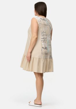 Kekoo A-Linien-Kleid Kurzkleid ohne Ärmel aus Stretch 'Vivid'