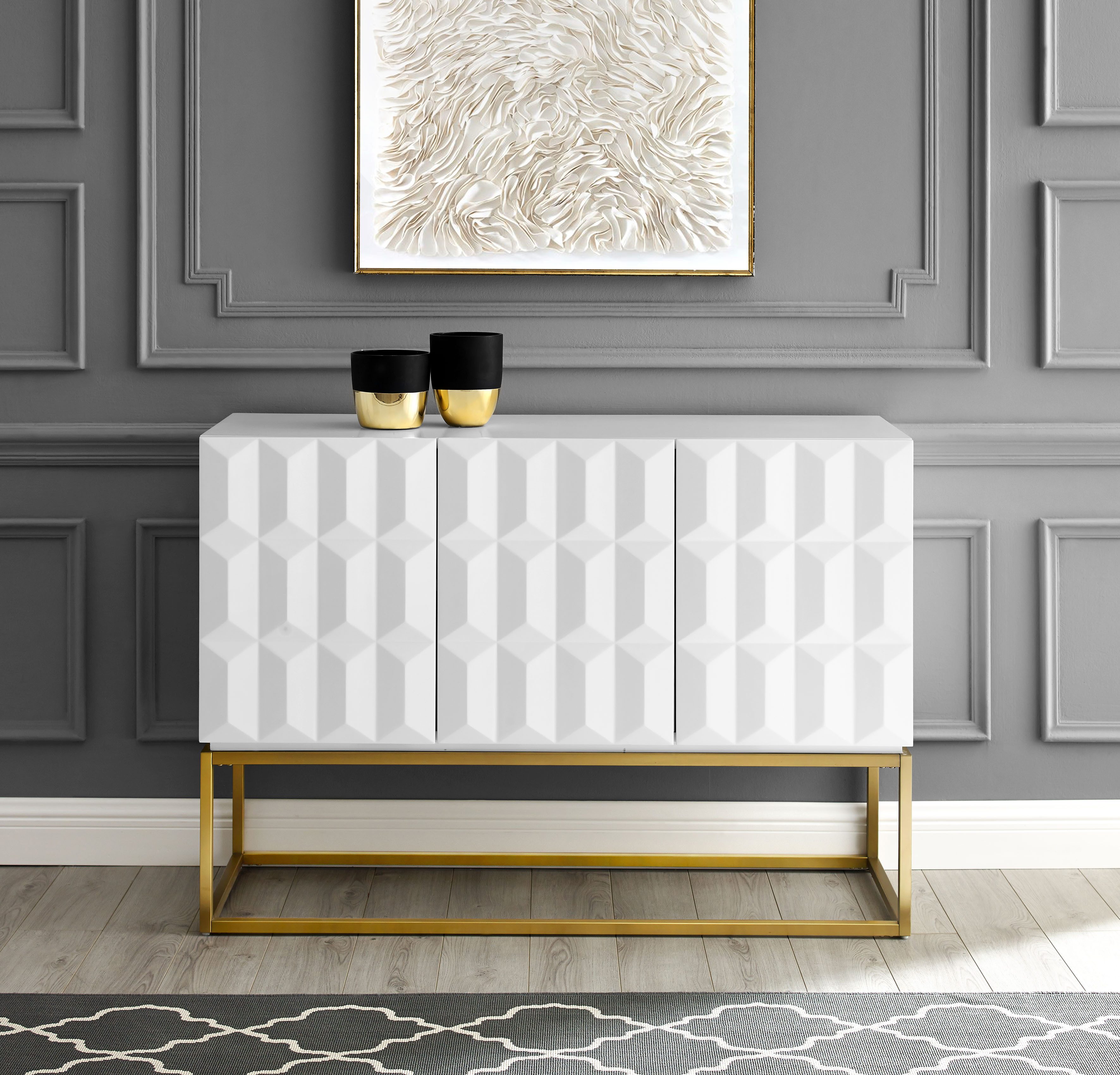 Leonique Sideboard Alais, in 3D-Optik, mit günstig online kaufen