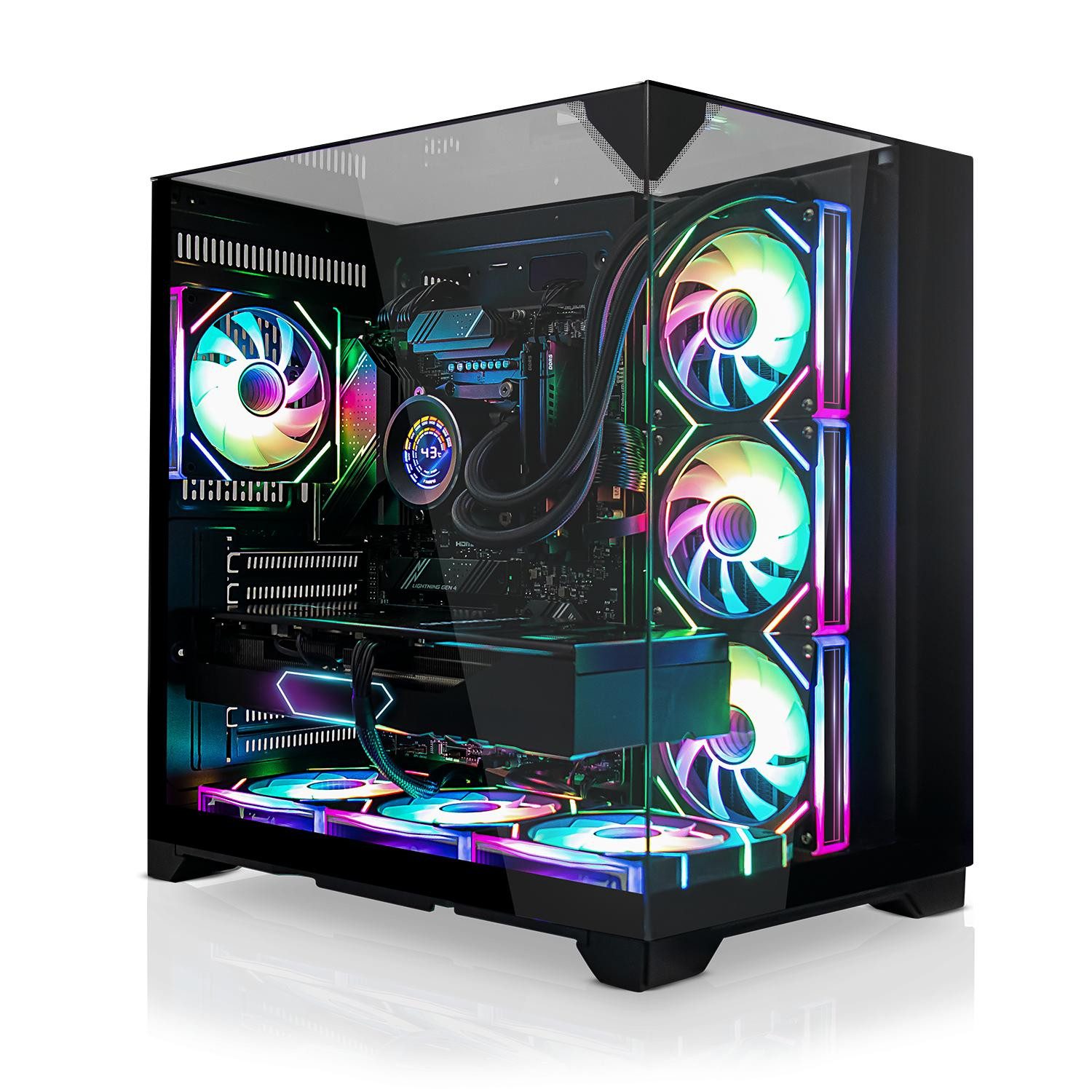 SYSTEMTREFF Gaming-PC (Intel 14700KF 14700KF, Nvidia GeForce RTX 5070 Ti, 32 GB RAM, Wasserkühlung)