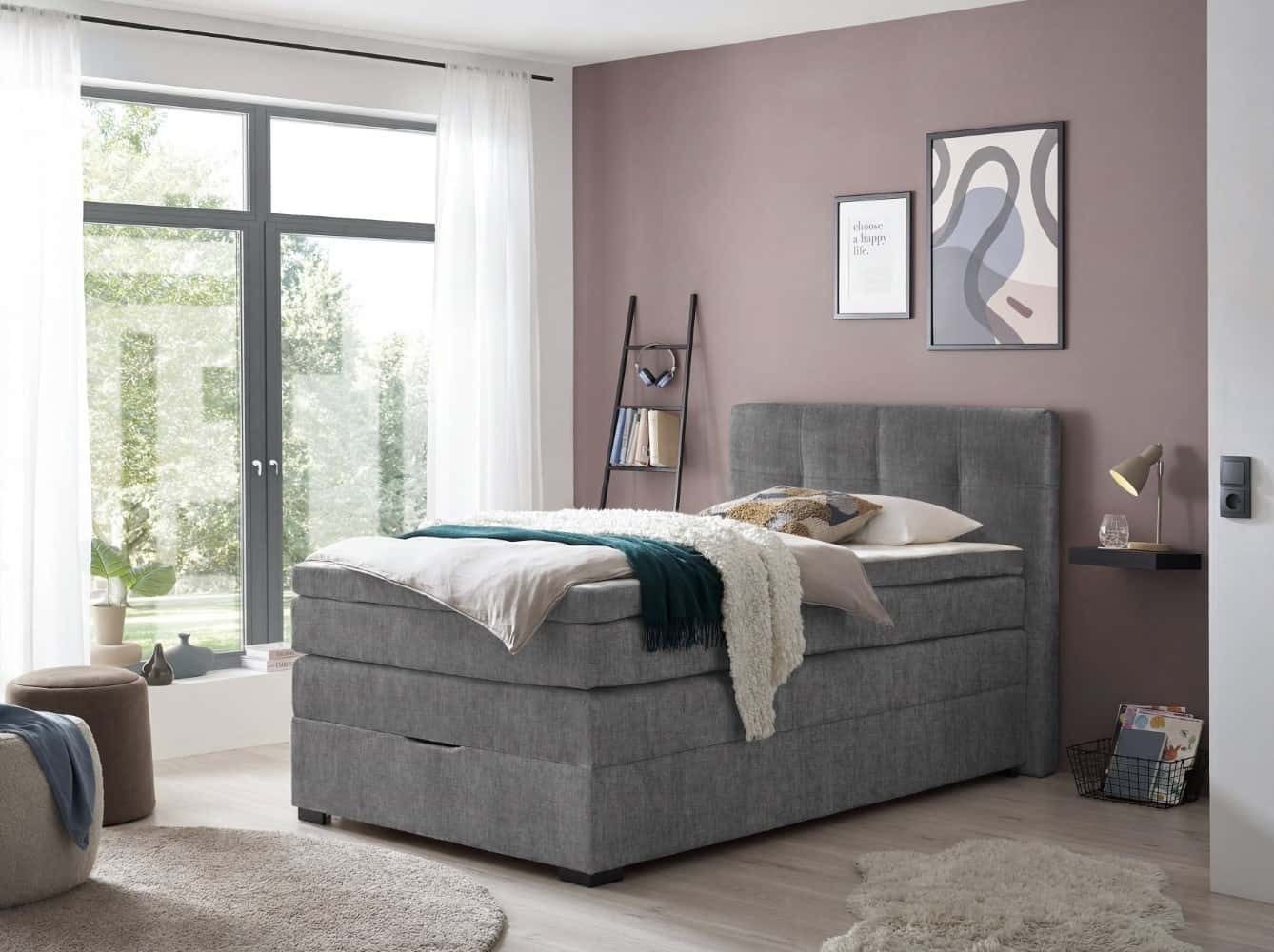 ED EXCITING DESIGN Boxspringbett Fanes, mit Bettkästen