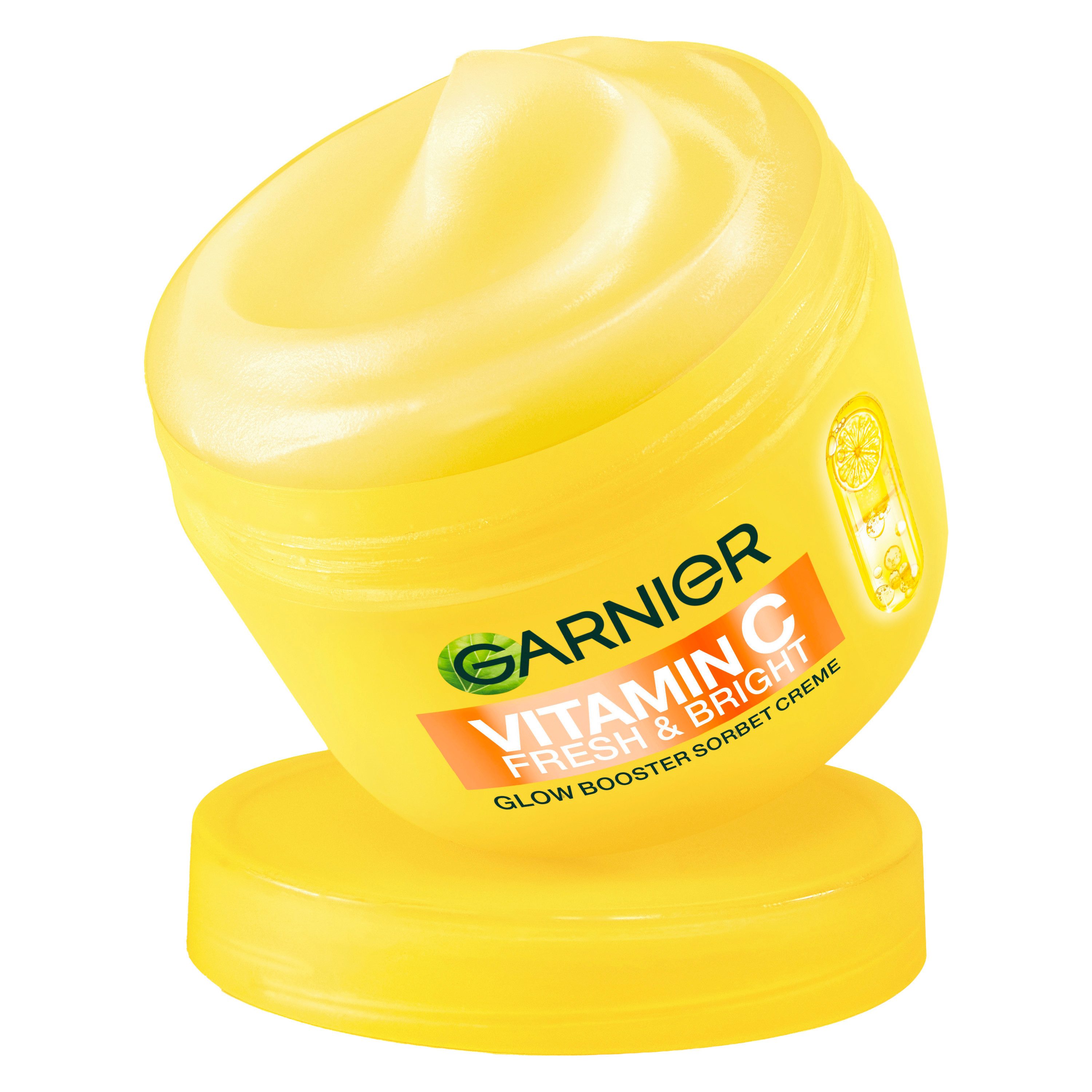 GARNIER Tagescreme VITAMIN C FRESH & BRIGHT GLOW BOOSTER SORBET CREME