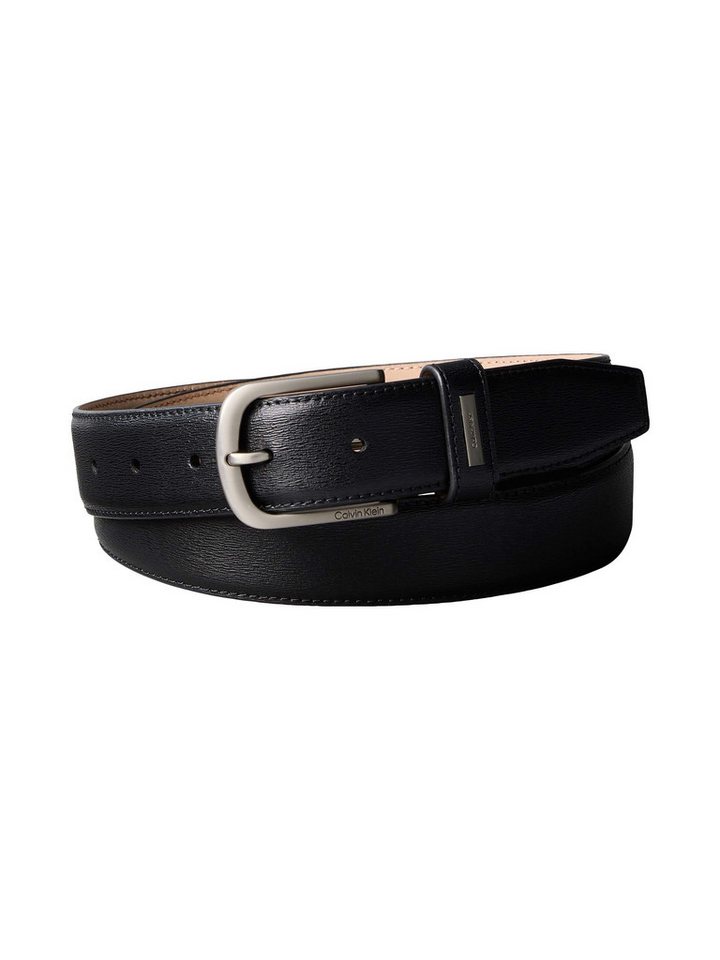 Calvin Klein Ledergürtel CASUAL PIN BUCKLE 32MM FIXED Größenverstellbar mit Metallschließe