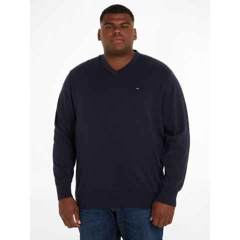 Tommy Hilfiger Big & Tall V-Ausschnitt-Pullover BT-CLASSIC COTTON V NECK-B