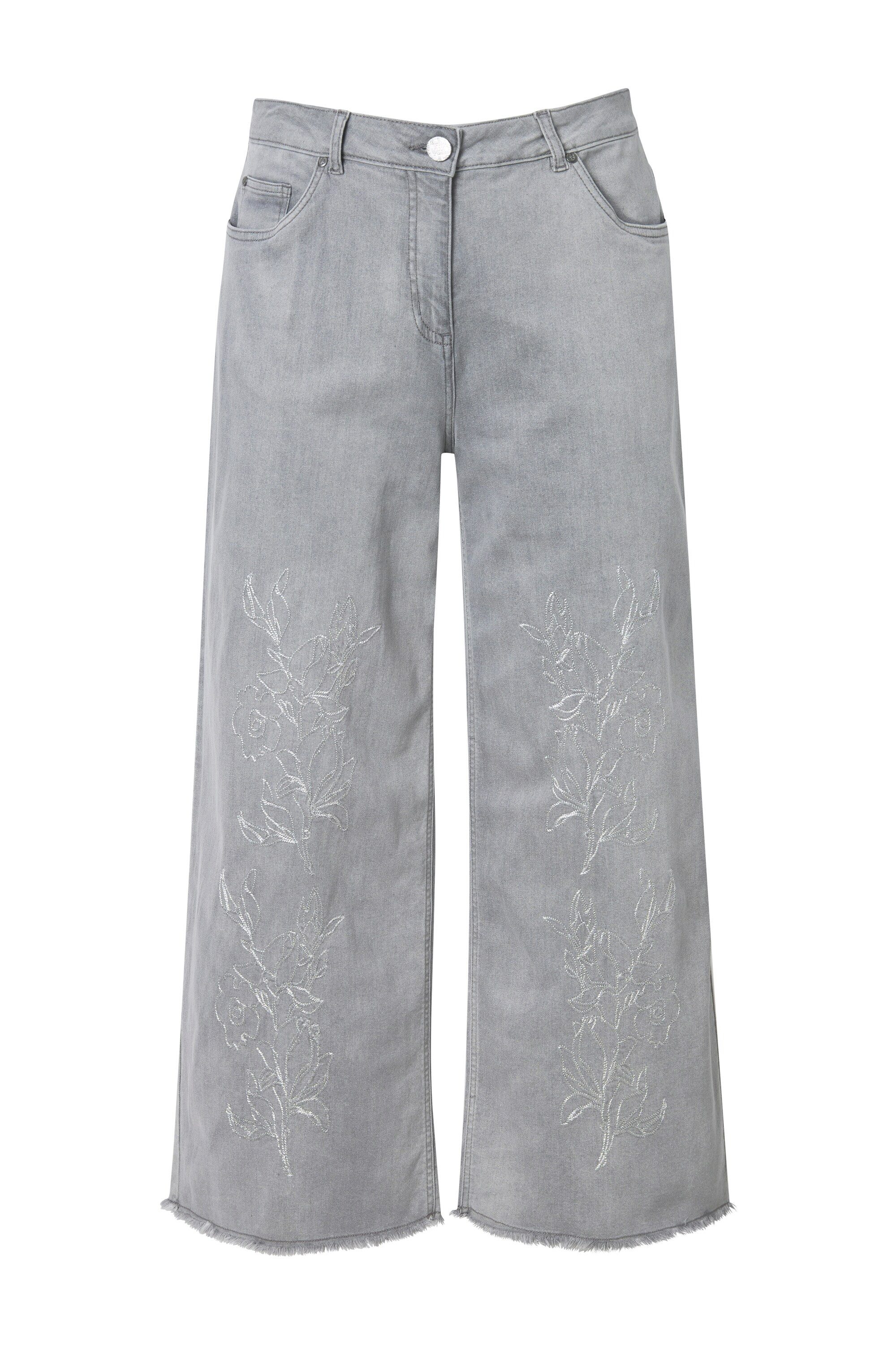 Ulla Popken 5-Pocket-Jeans Jeans Mary Stickerei günstig online kaufen