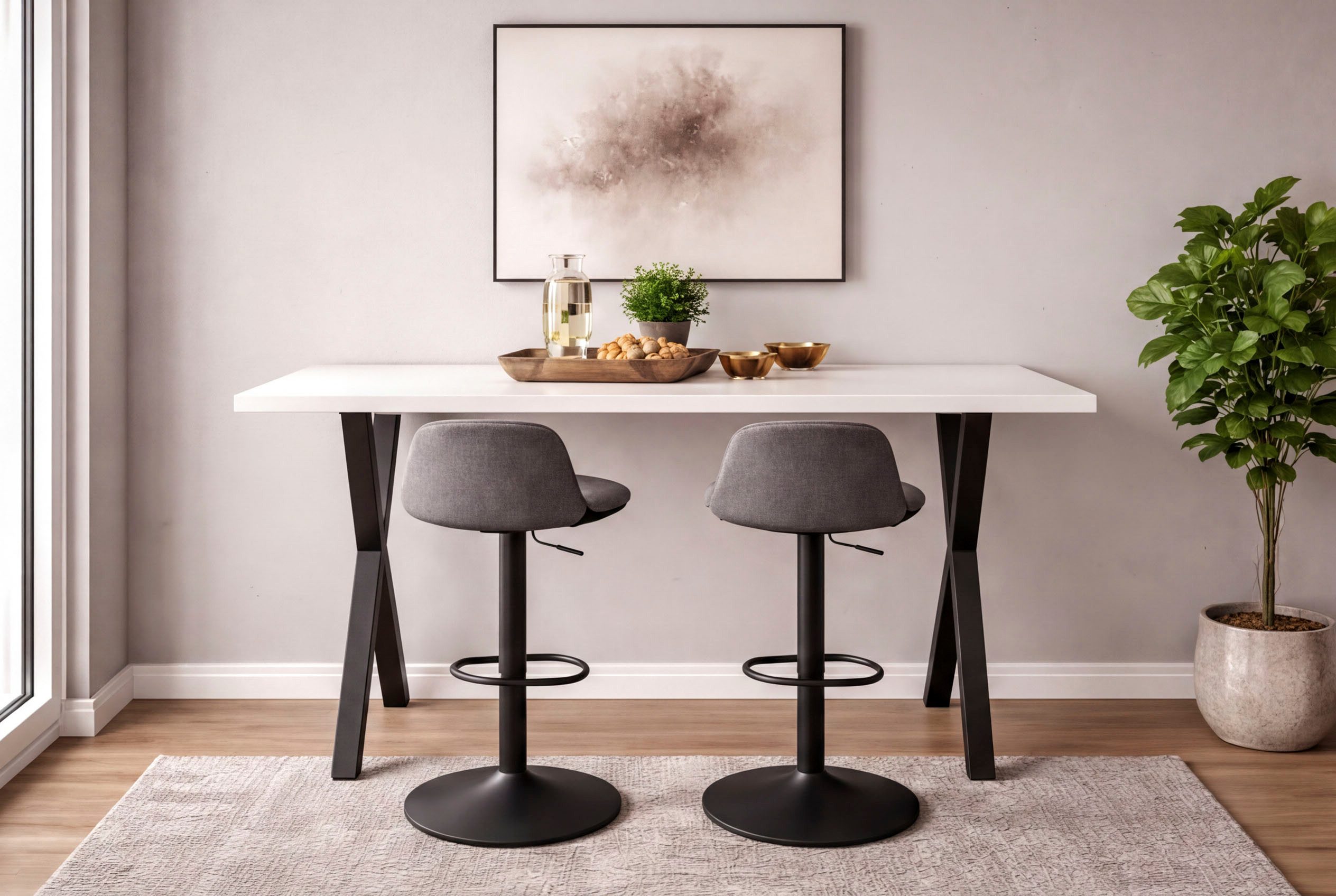 Mäusbacher Tresentisch Bartresentisch Metall, Bartresentisch Metallgestell, Höhe 109 cm