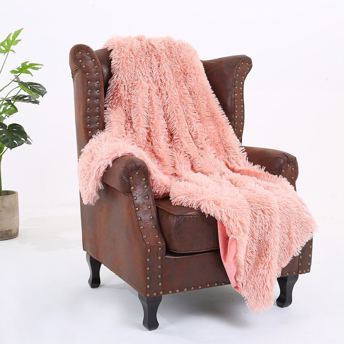 Rosnek Tagesdecke Flanelldecke, Solide Warm Lang günstig online kaufen