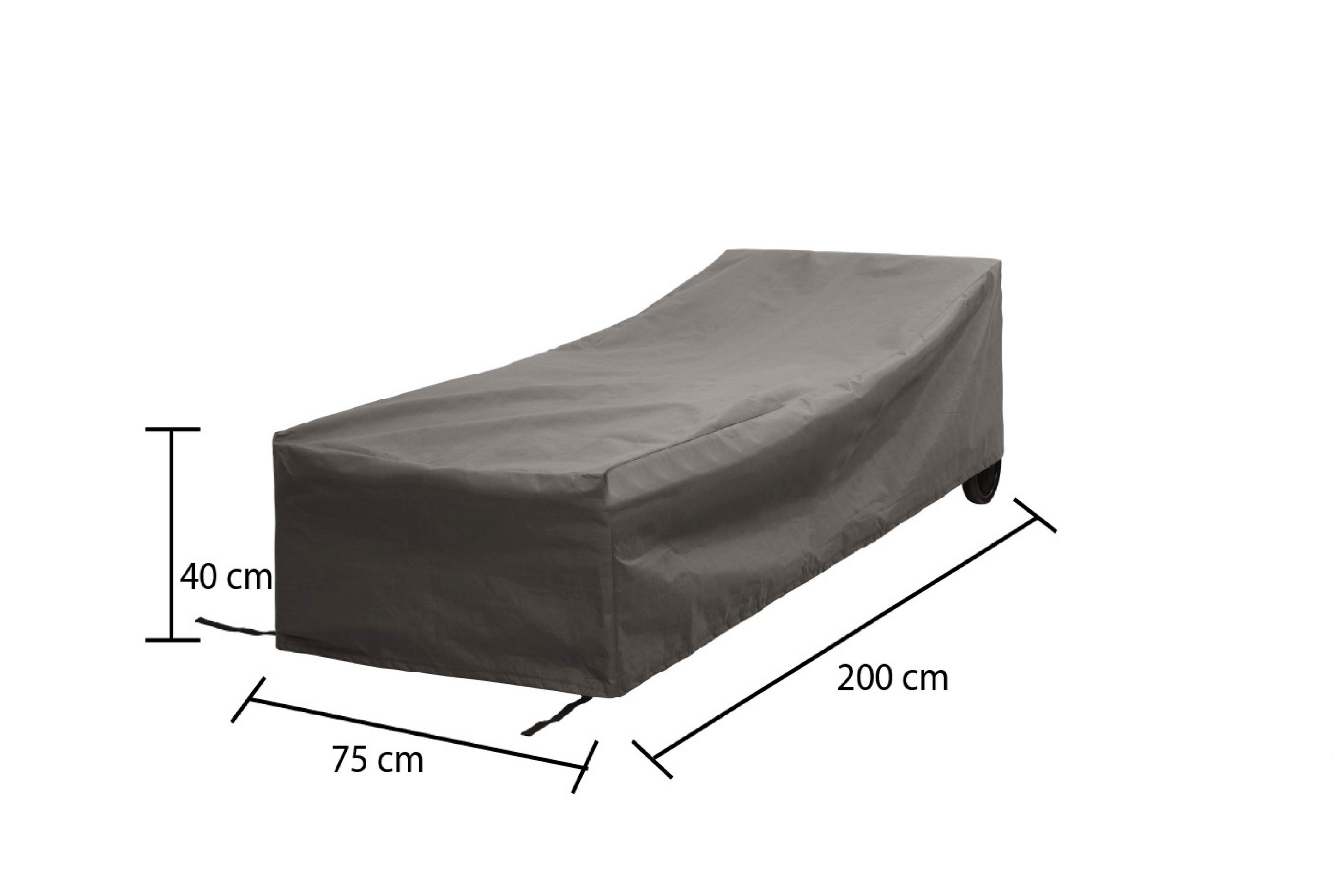 Gardissimo Gartenmöbel-Schutzhülle Schutzhülle für Gartenliege "Premium 347609", 200x75x40 cm (Spar-Set, 1-St., Premium Schutzhülle), wetterfest, atmungsaktiv,  – Bild 2 von 5