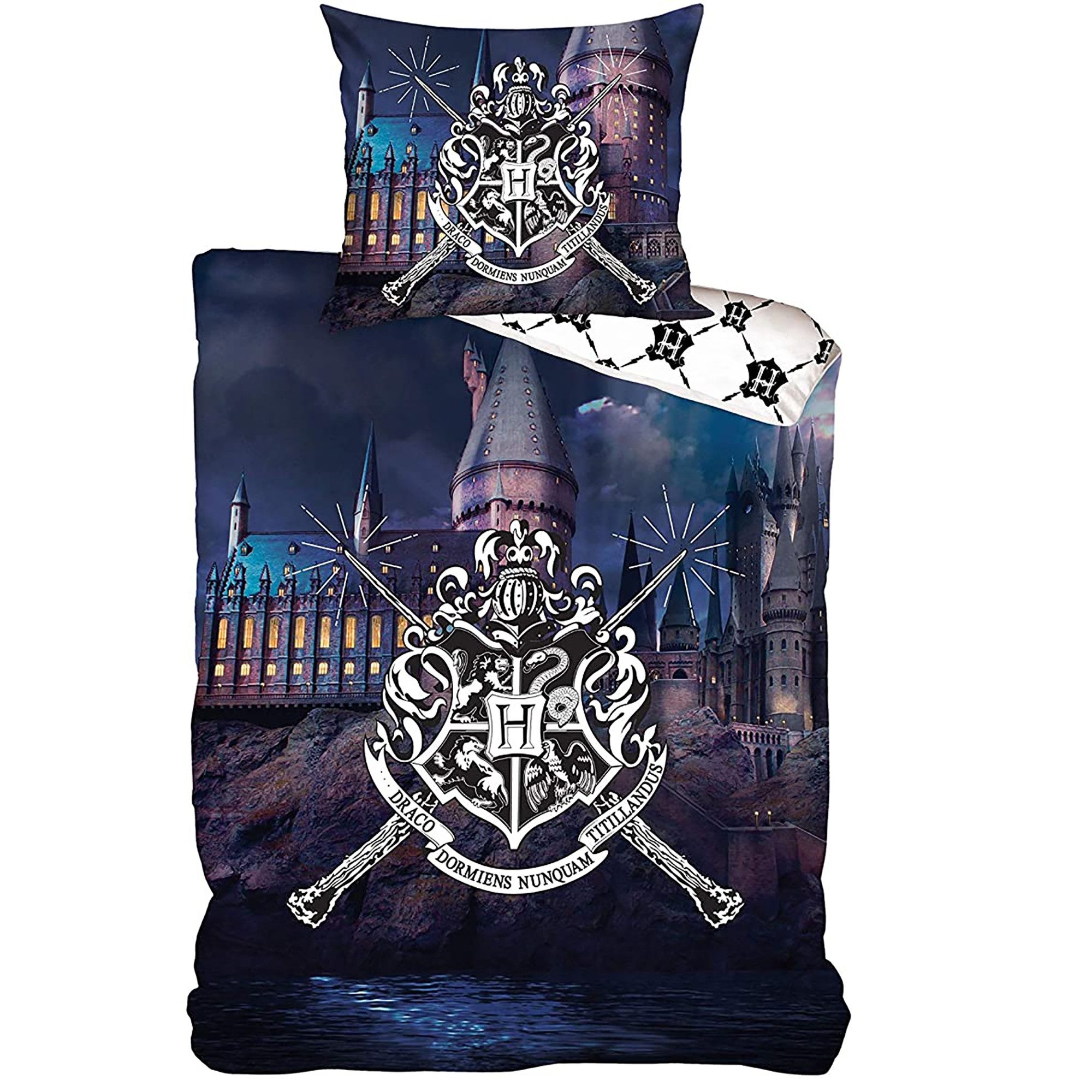 BERONAGE Kinderbettwäsche Harry Potter Magic Wands Bettwäsche Linon / Renfo günstig online kaufen