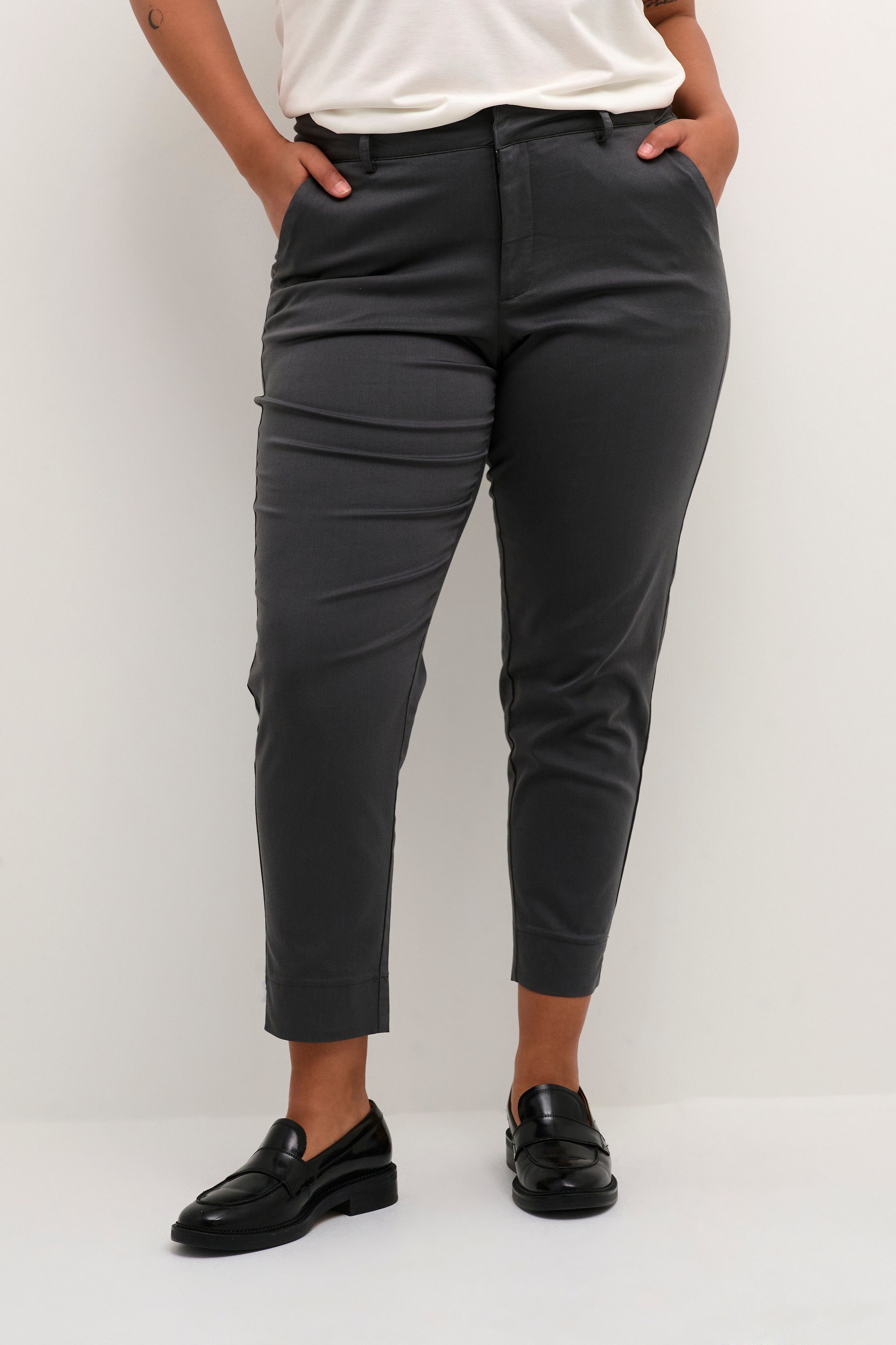 KAFFE Curve Stoffhose Casual Hose KCleana Große Größen günstig online kaufen