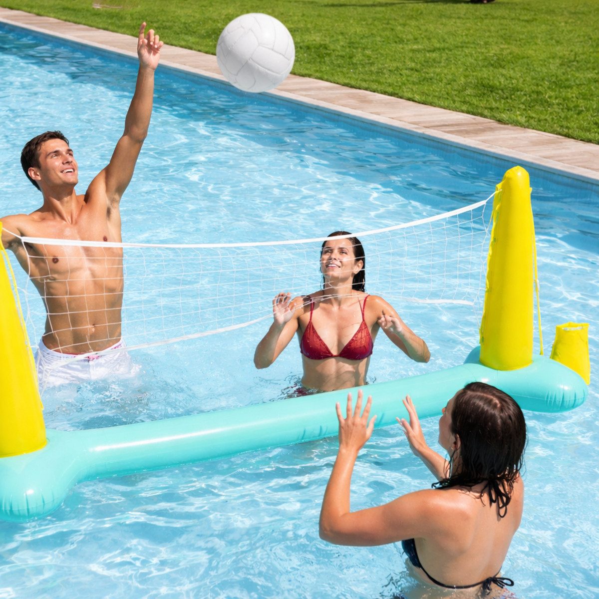 Intex Schwimmtier Poolgame 56508NP "Volleyball" inkl. Ball, 239x64x91cm