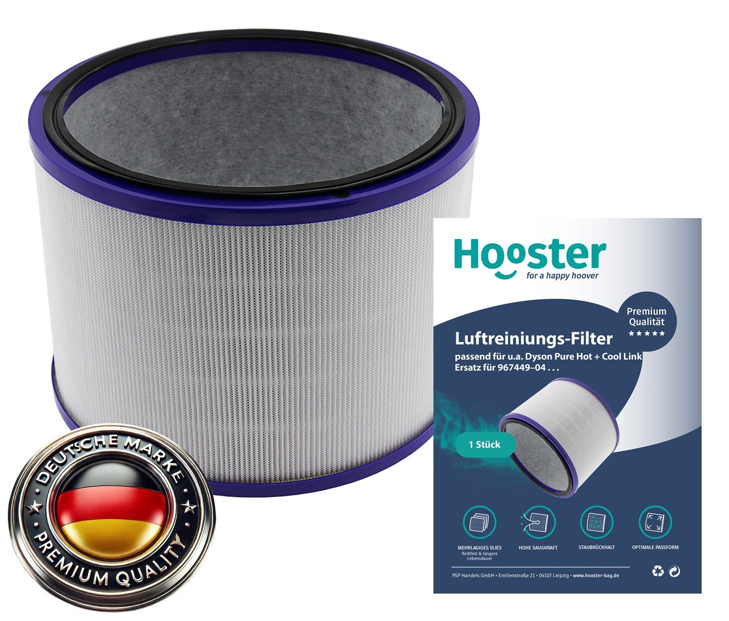 Hooster Luftfilter für Dyson Pure Hot + Cool Link DP01 DP03 und HP01, Ersatz für 967449–04