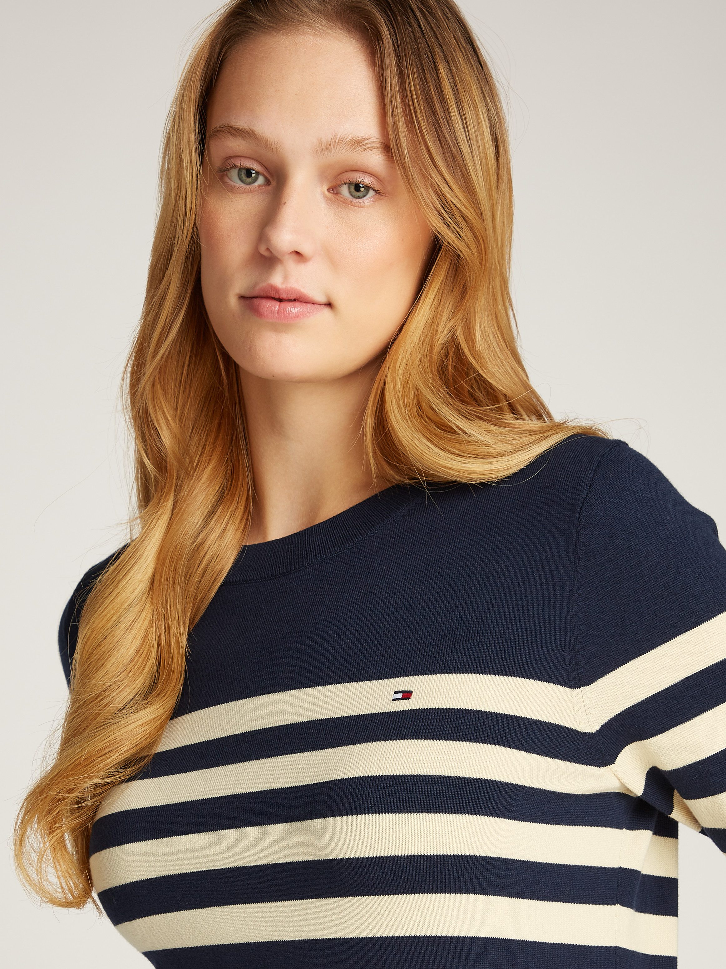 Tommy Hilfiger Rundhalspullover CO JERSEY STITCH günstig online kaufen