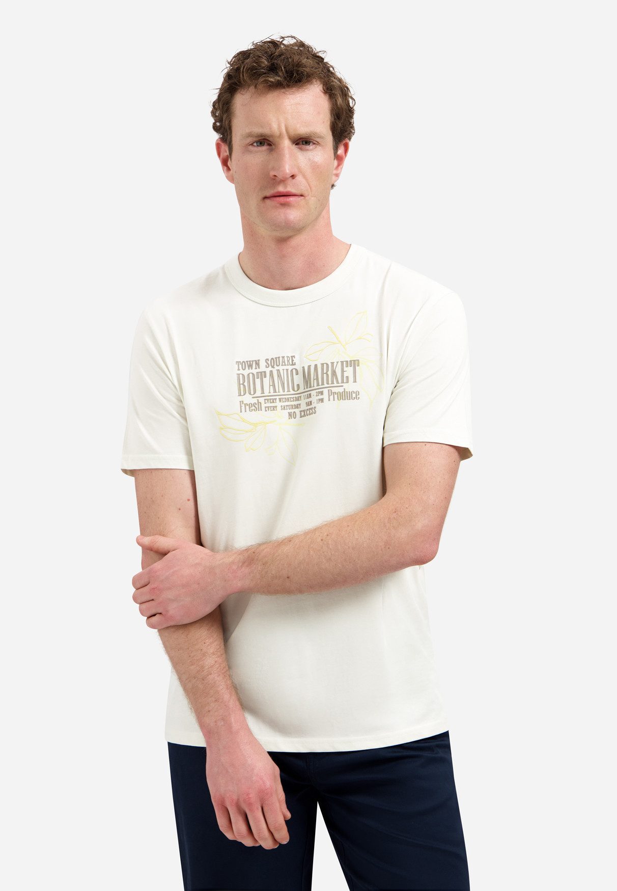 NO EXCESS Kurzarmshirt T-Shirt Crewneck Artwork