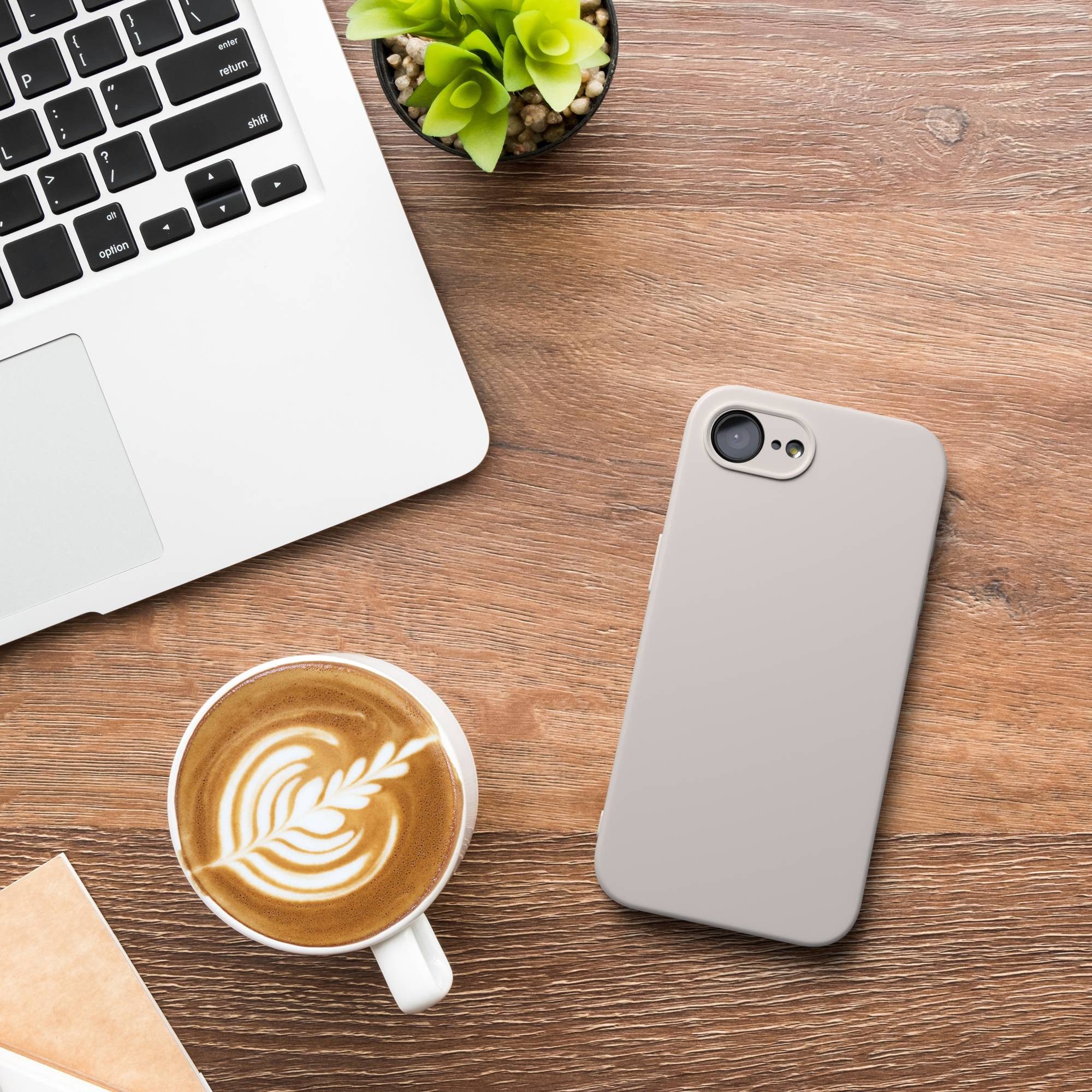 EAZY CASE Handyhülle für Apple iPhone 16e Hülle Silikon 6,1 Zoll, Bumper Case Matt Slimcover Silikonschutzhülle elastisch Polarstern