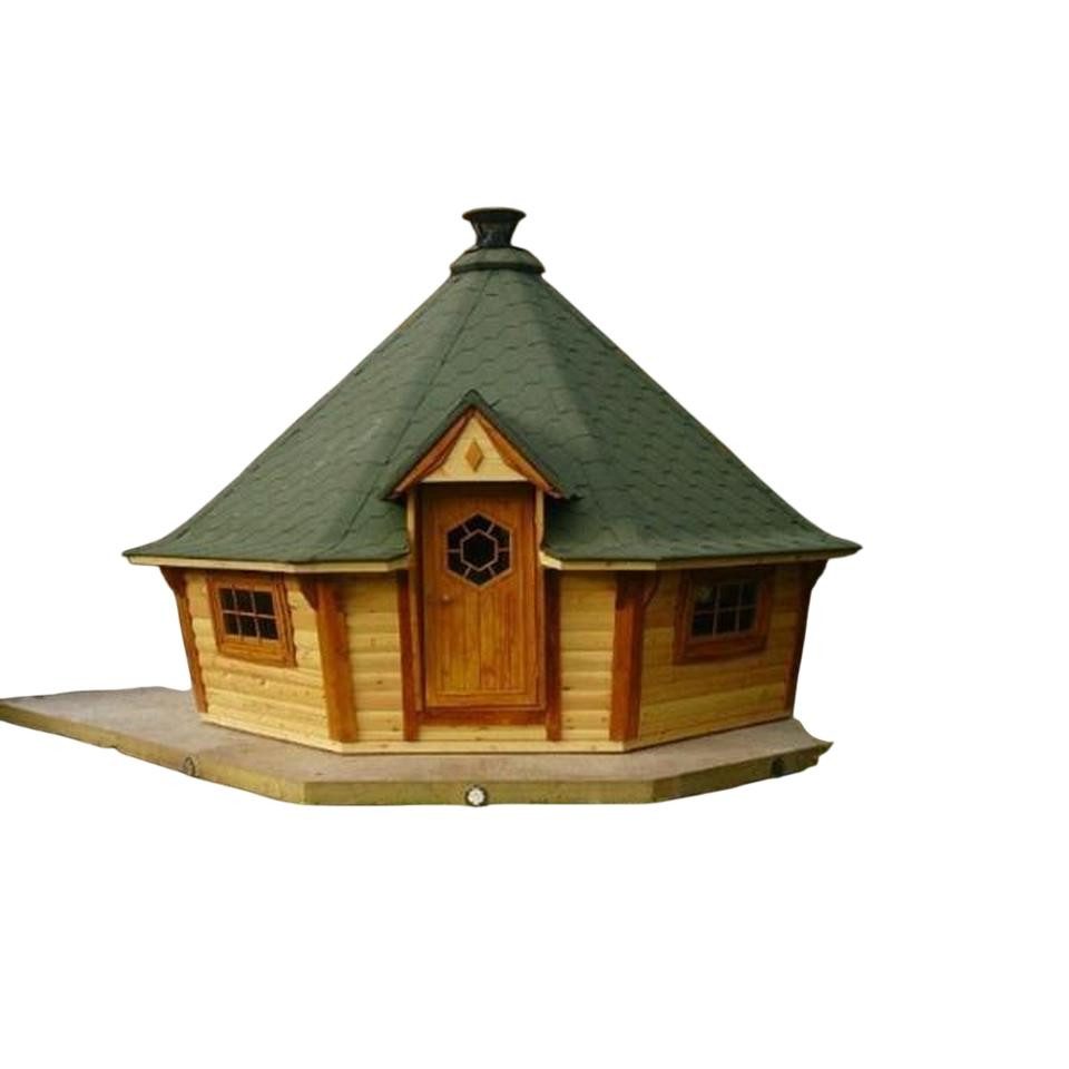 JVmoebel Grillkota Gemütliche Grillhütte aus Holz für gesellige Abende im Freien, Made in Europe