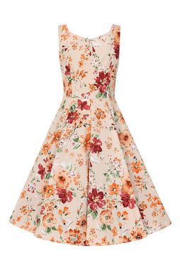 Hearts & Roses London A-Linien-Kleid Ariana Floral Swing Dress Rockabella Vintage Retro