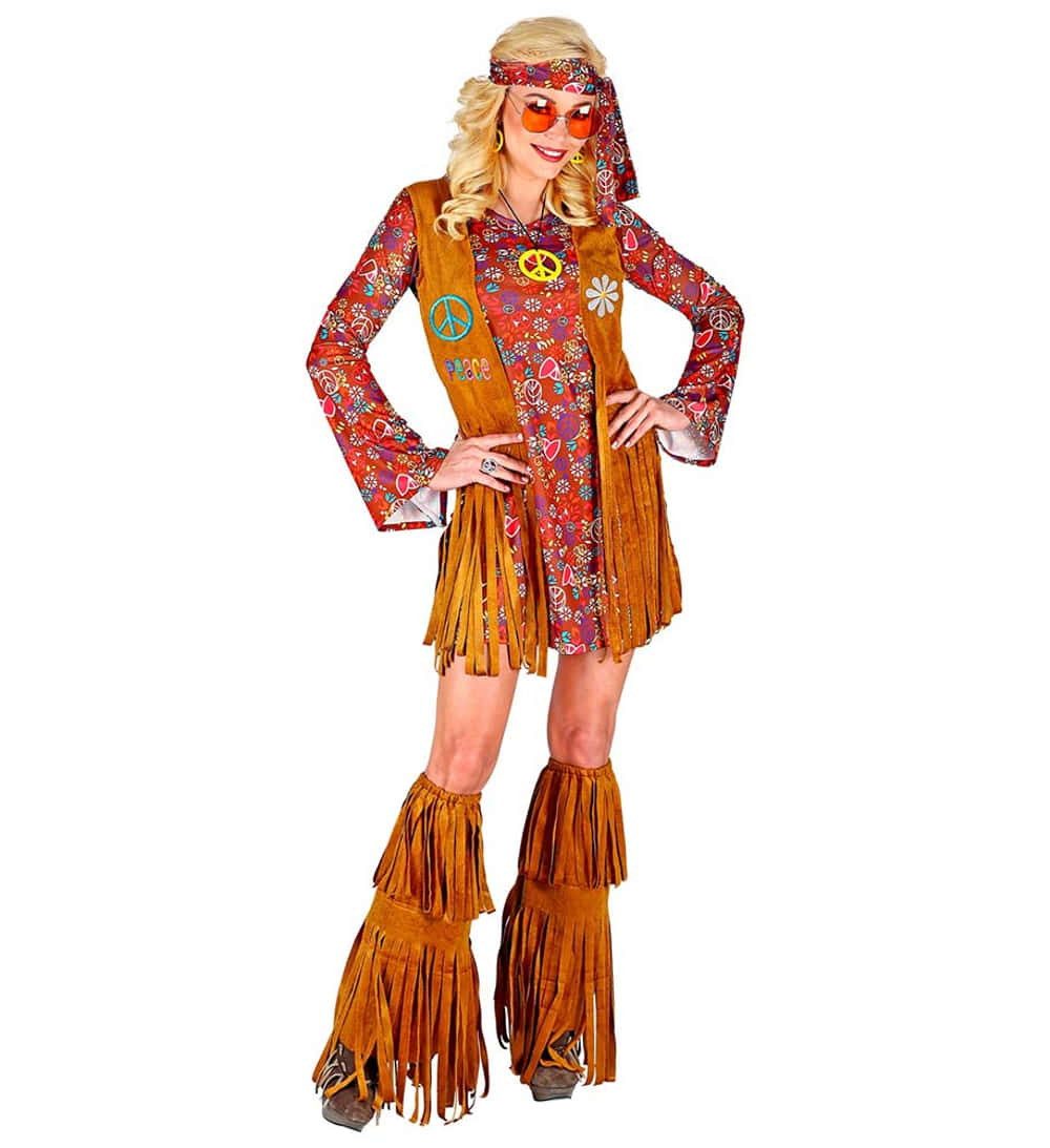 Kostüm Hippie Kostüm 4-tlg.