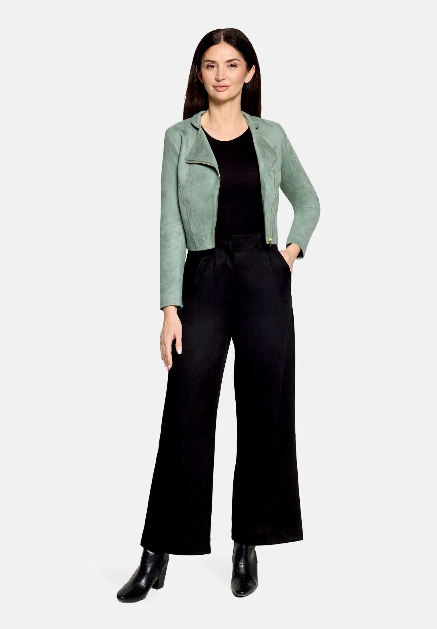 Betty&Co Jackenblazer Damen mit Stehkragen Material
