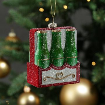 MARELIDA Christbaumschmuck Weihnachtsbaumschmuck Sixpack Bier für Bierfreunde bruchfest H: 10cm