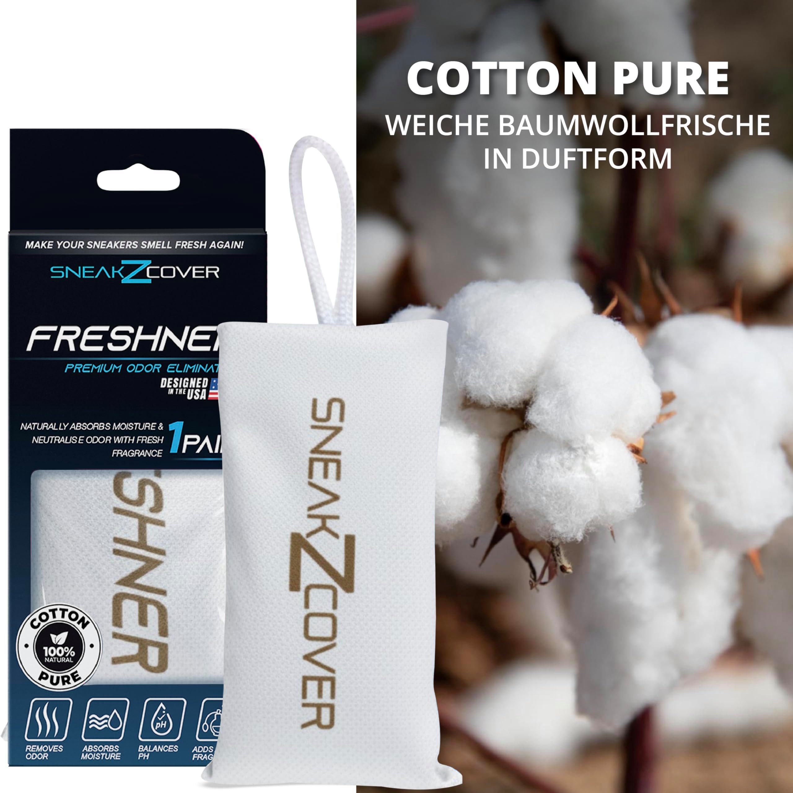 SneakZcover Schuhdeo gegen Geruch und Schweiß Antibakteriell, Effektiver Schuh Deo für Sportschuhe, Sneaker und Schuhschrank