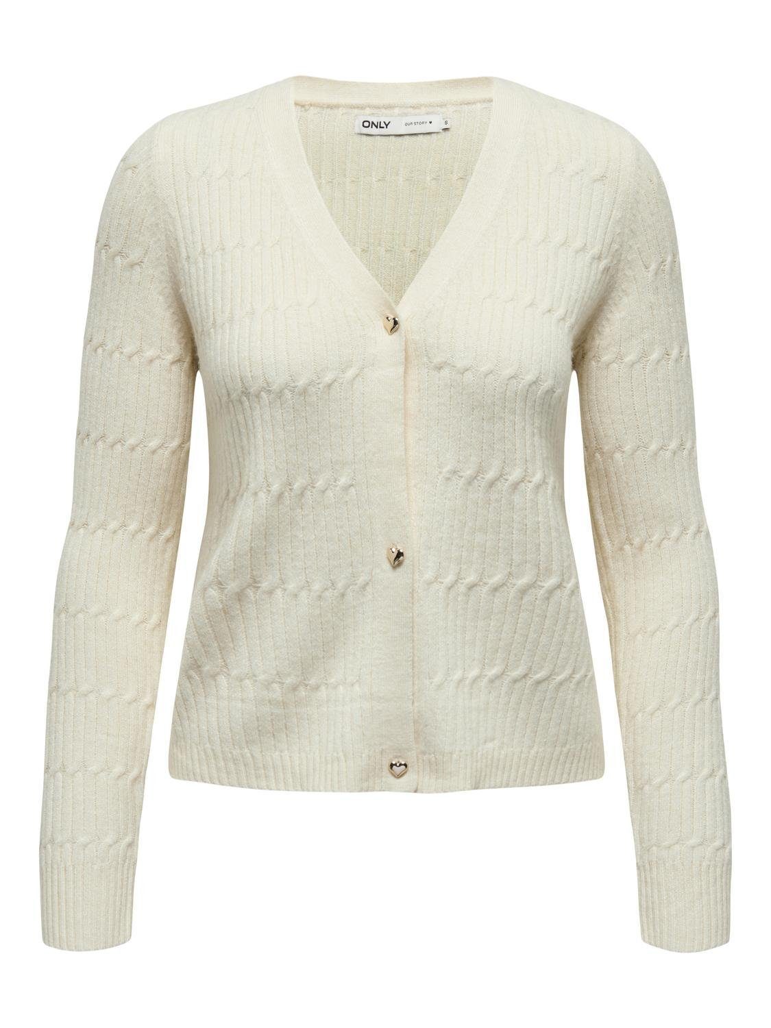 Strickjacke ONLKATIA LS CABLE V-NECK CARDIGAN CC KNT