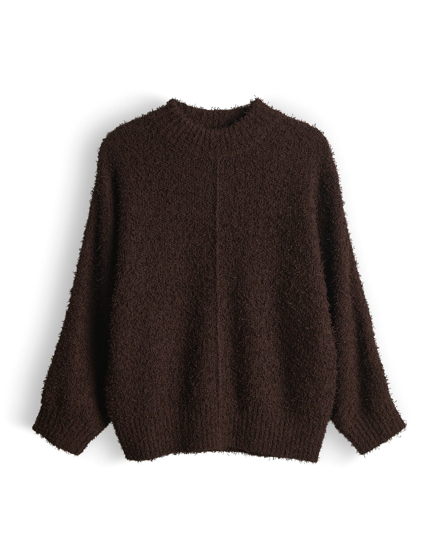 OPUS Strickpullover Punew aus flauschigem Effektgarn Regular Fit lockere Passform, schmal zulaufend, 3/4 Arm, weicher Griff