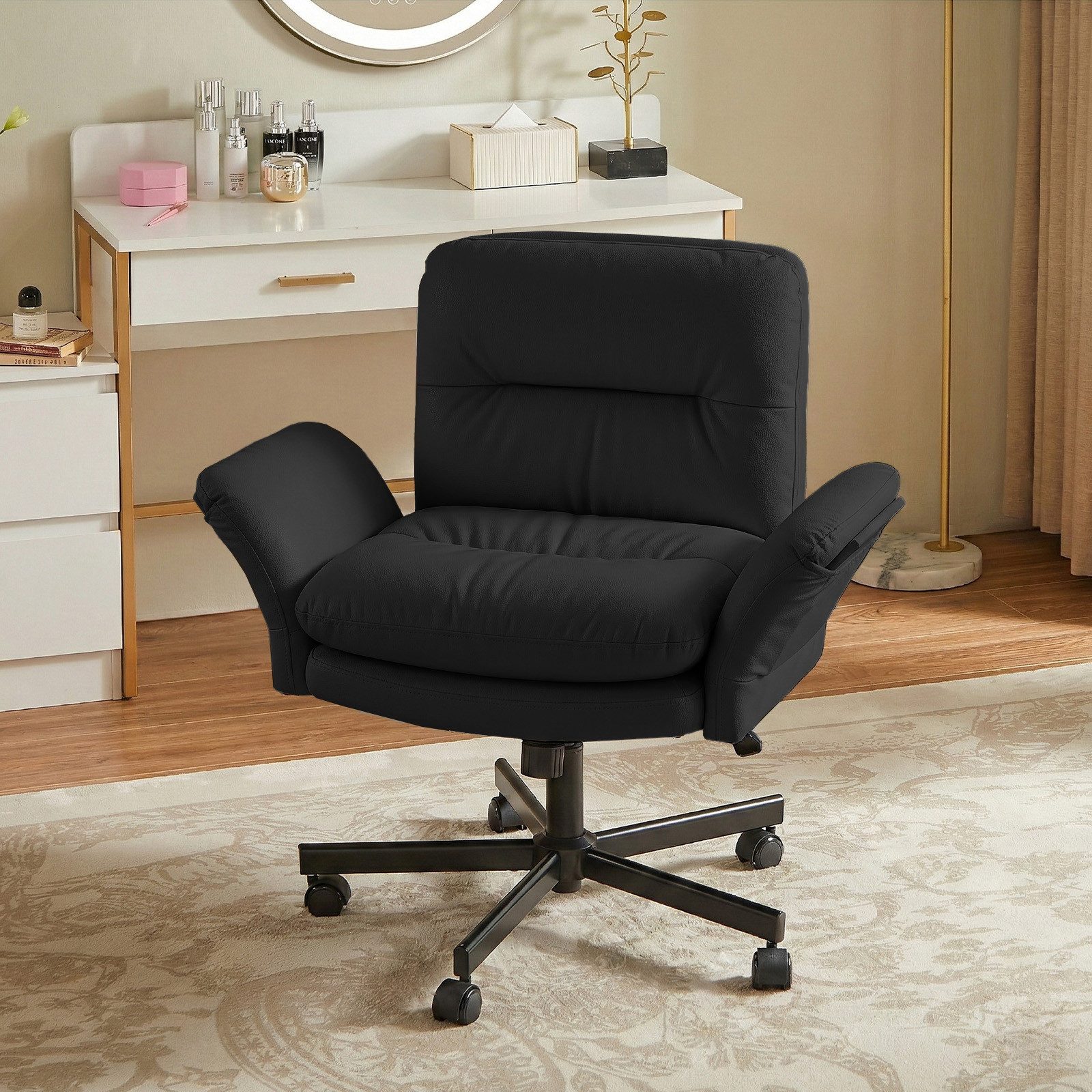 Bestier Drehstuhl Ergonomische Bürostühle, drehbare Kosmetikstühle, Bürostühle – Bild 2 von 5