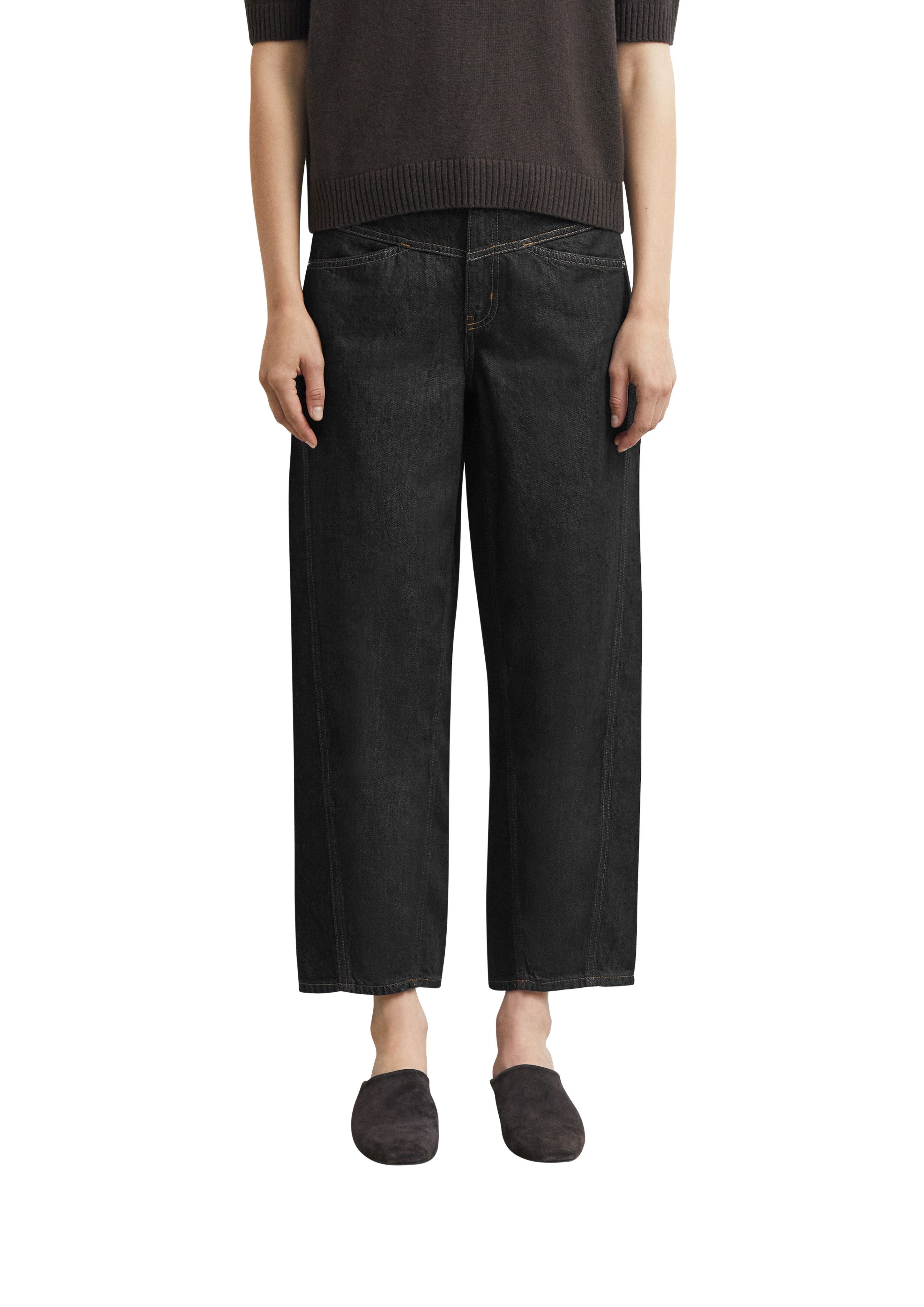 comma 7/8-Jeans Balloon Jeans, Mid Rise, Barrel Leg
