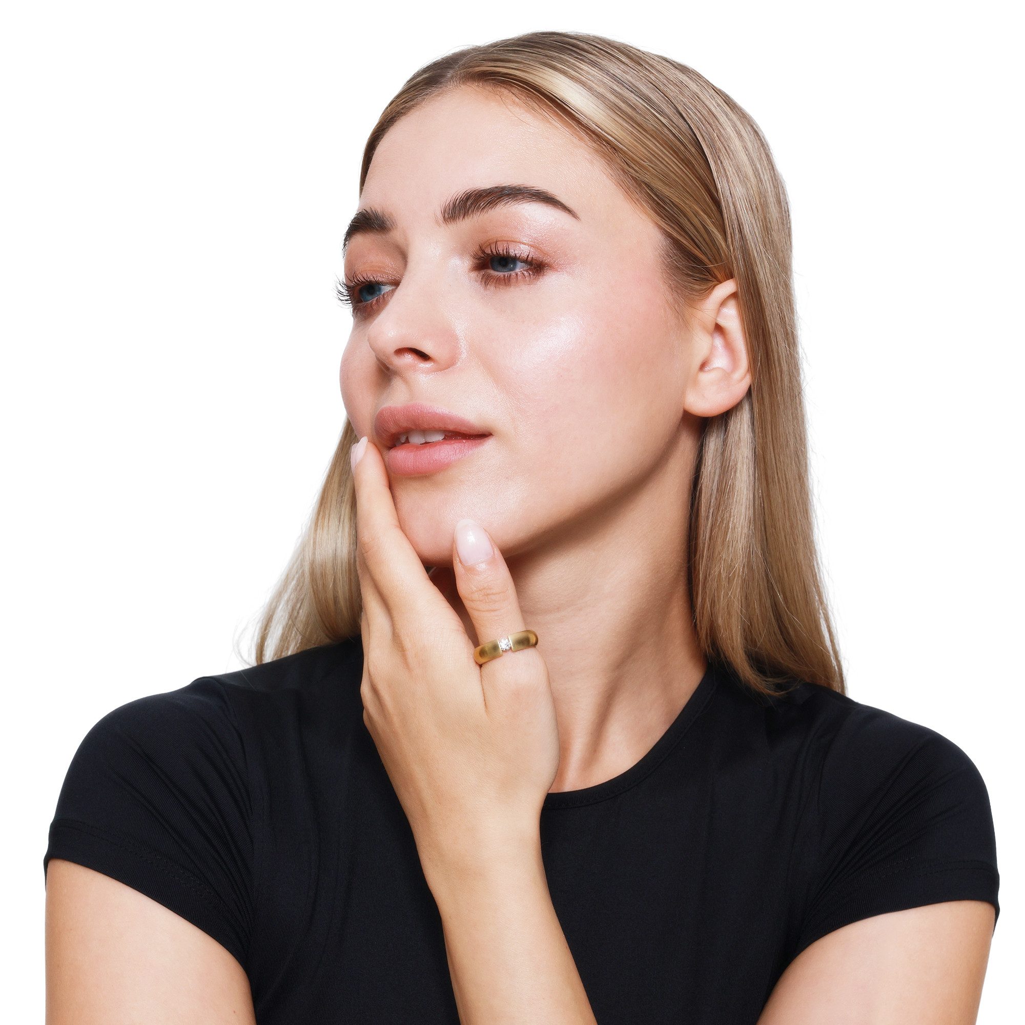 Heideman Fingerring Intensio Gewölbt goldfarben (Ring, 1-tlg., inkl. Gesche günstig online kaufen