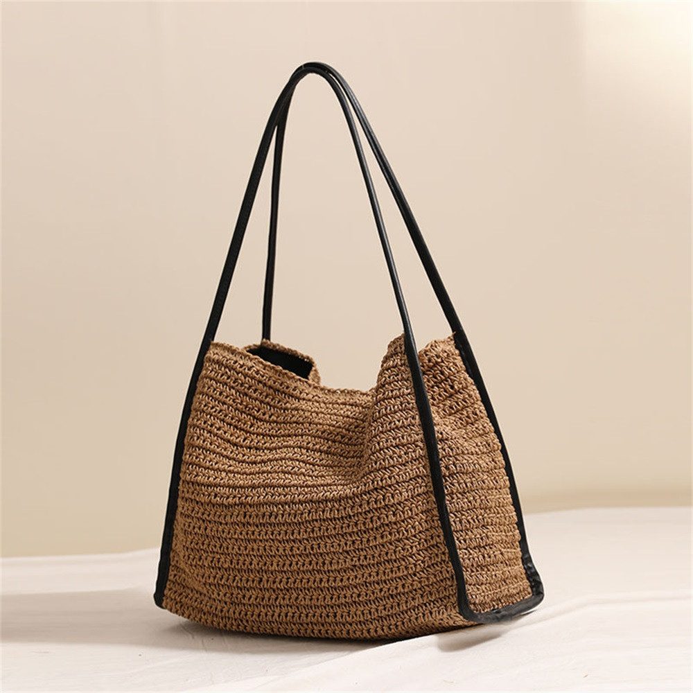 RWEUOQ Strandtasche Strohtasche Damen Sommerliche Umhängetasche günstig online kaufen