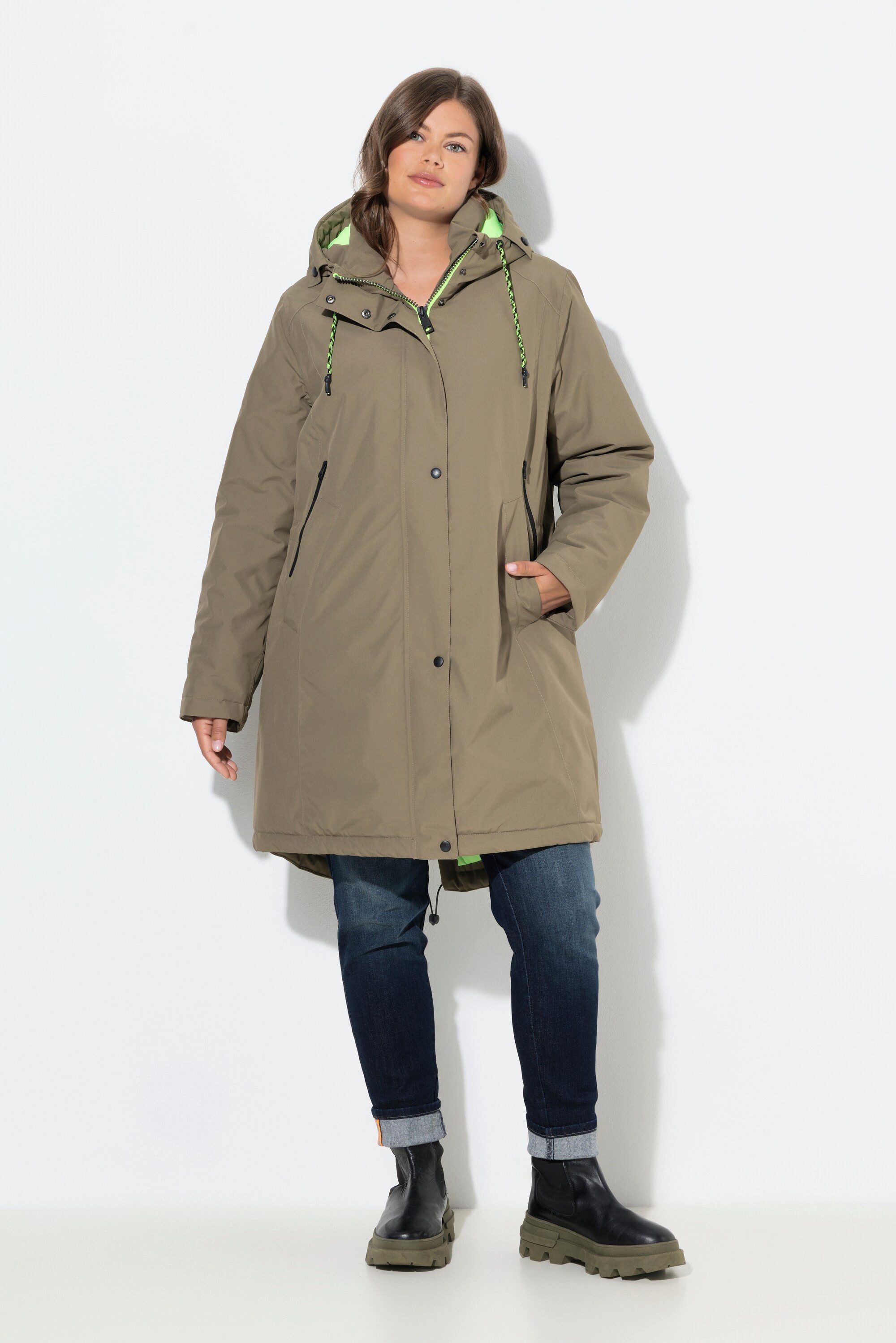 Laurasøn Wintermantel Funktionsmantel Kapuze 2-Wege-Zipper günstig online kaufen