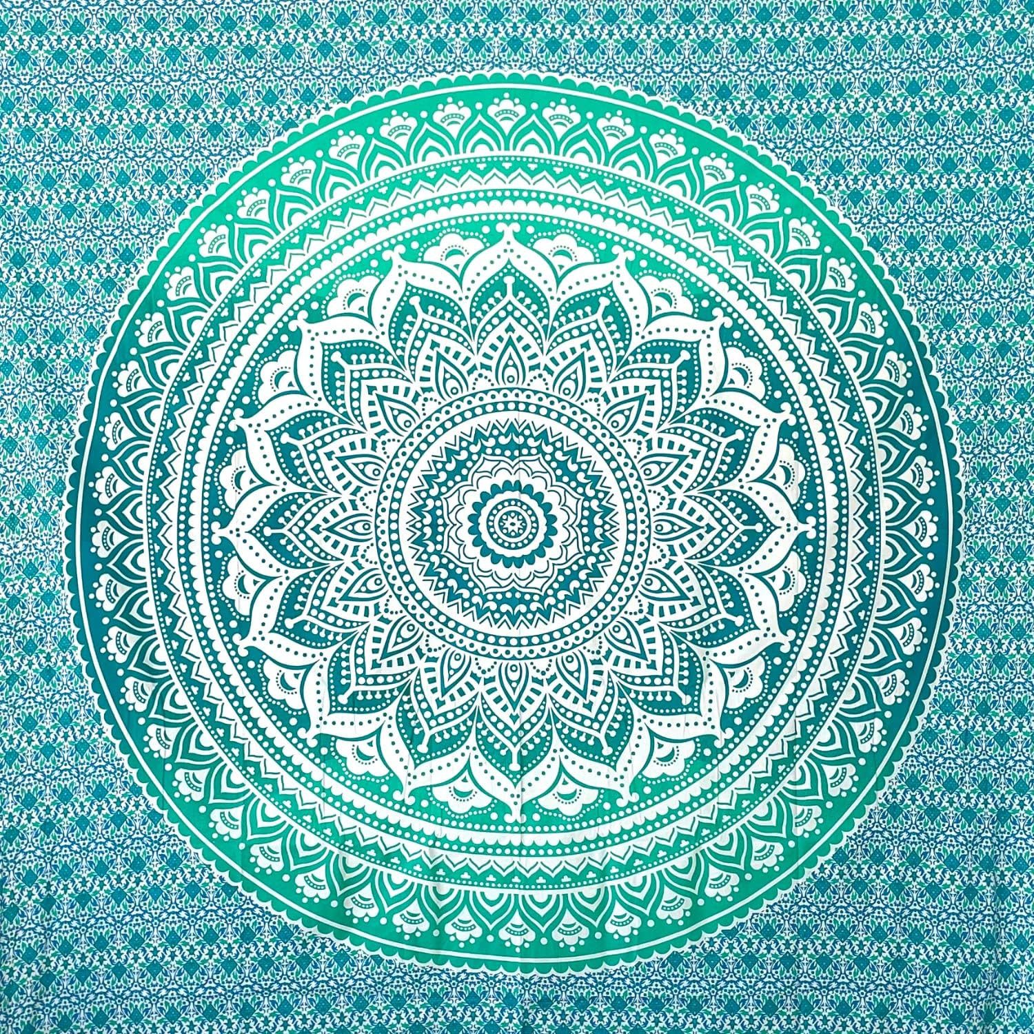 Wiladu Wandteppich Mandala Tuch Wand Mehrzweck Pareo Strandtuch XXL für Camping und Yoga