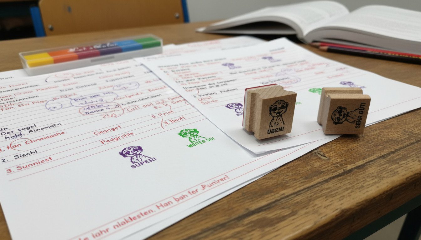 Hauke Wagner Stempel Erdmännchen Stempel zur Motivation für Lehrer in Schulen, Motivation, Belobigung, Lehrer, Schule, Stempel, Erdmännchen – Bild 3 von 5
