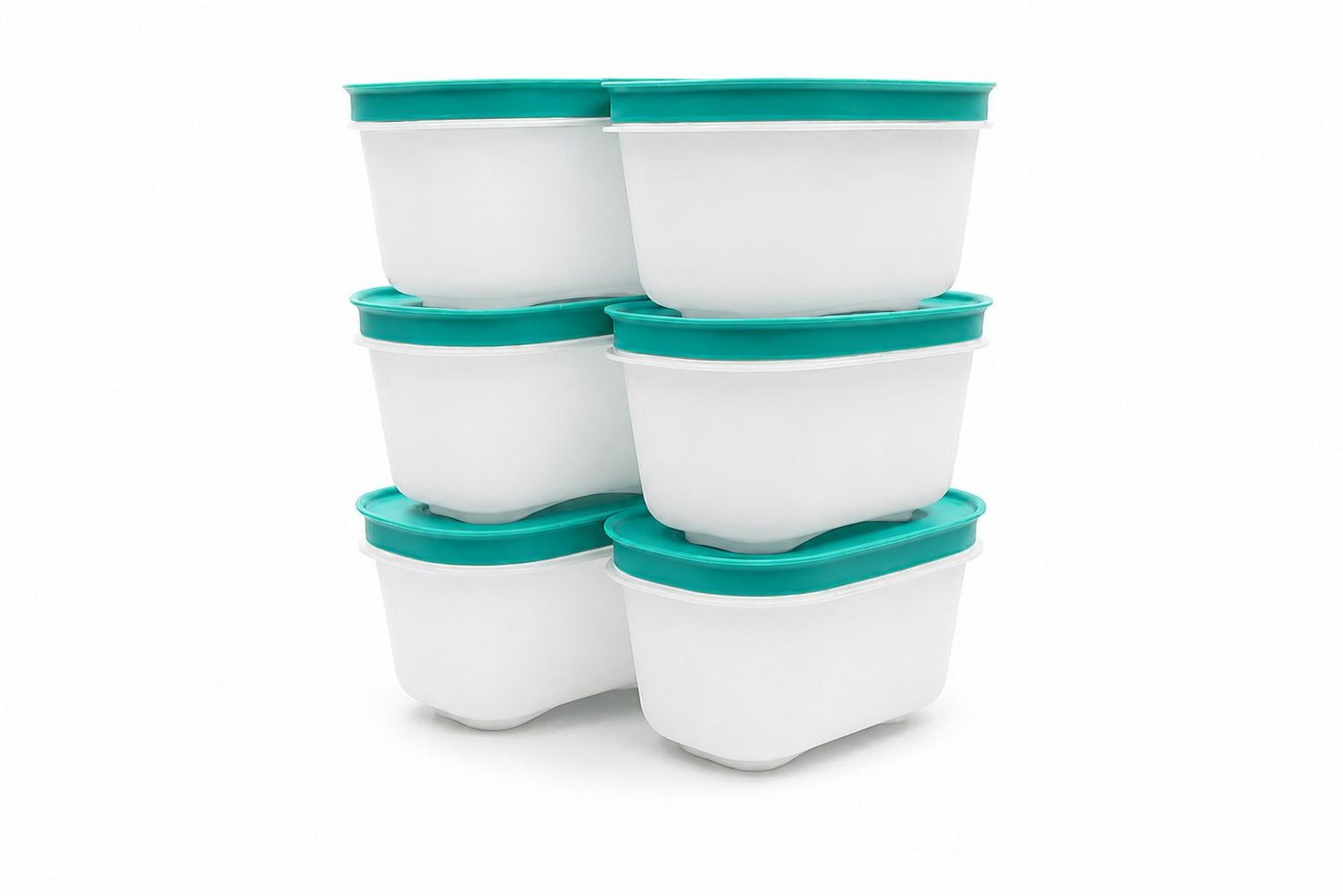 TUPPERWARE Frischhaltedose Gefrier Behälter 170 ml weiß minze (6)